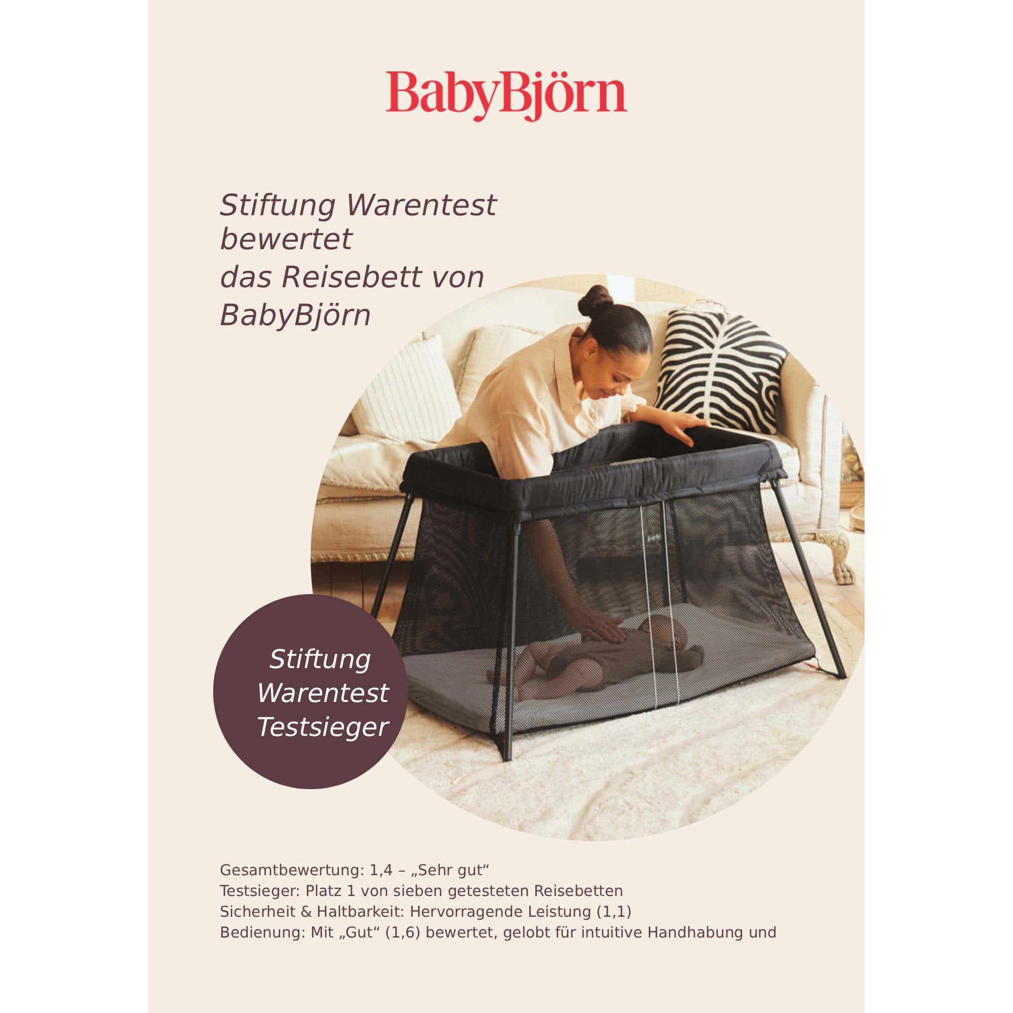 Reisebetten & Zubehör, BABYBJÖRN, Schwarz – Produktansicht
