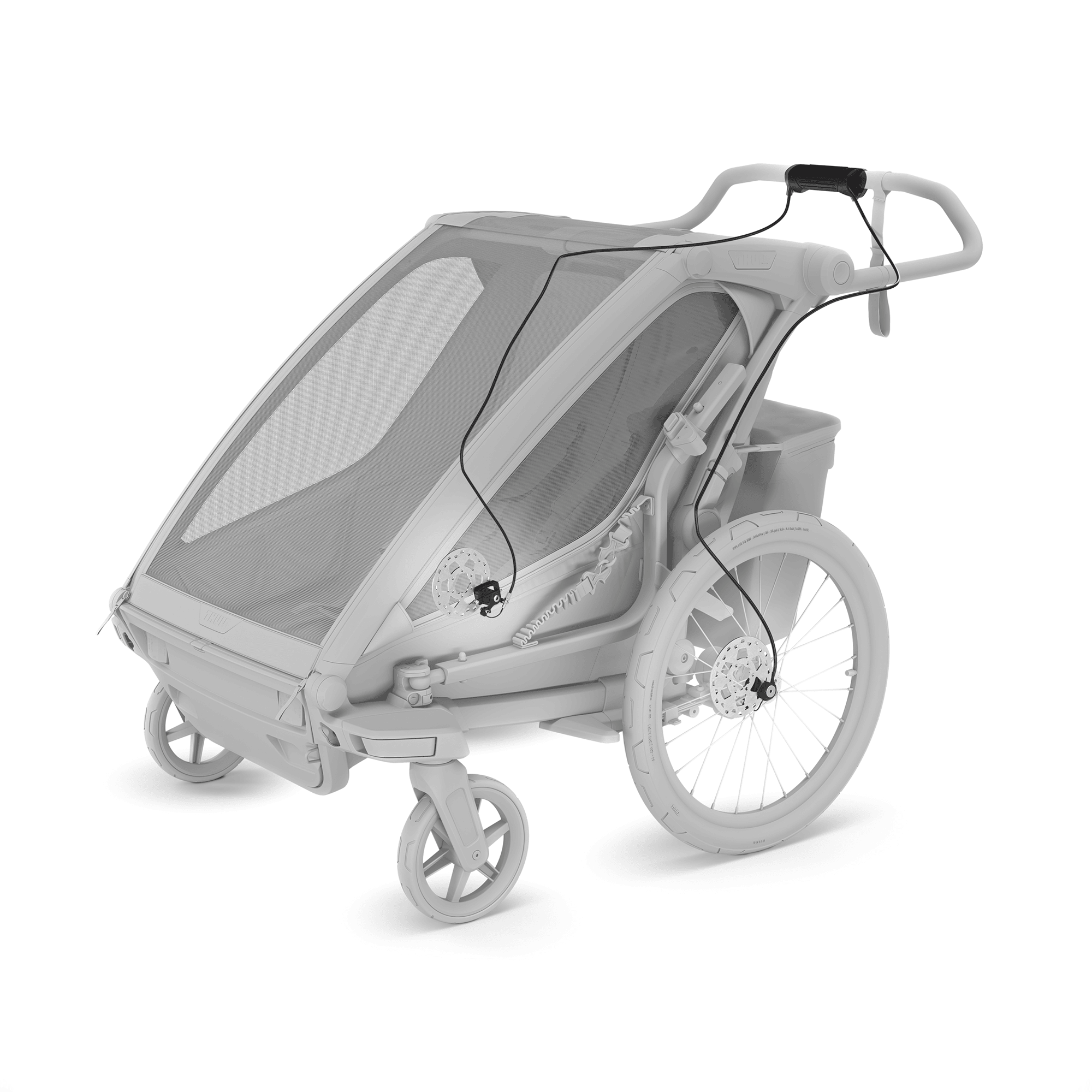 Fahrradanhänger, THULE, Schwarz – Produktansicht