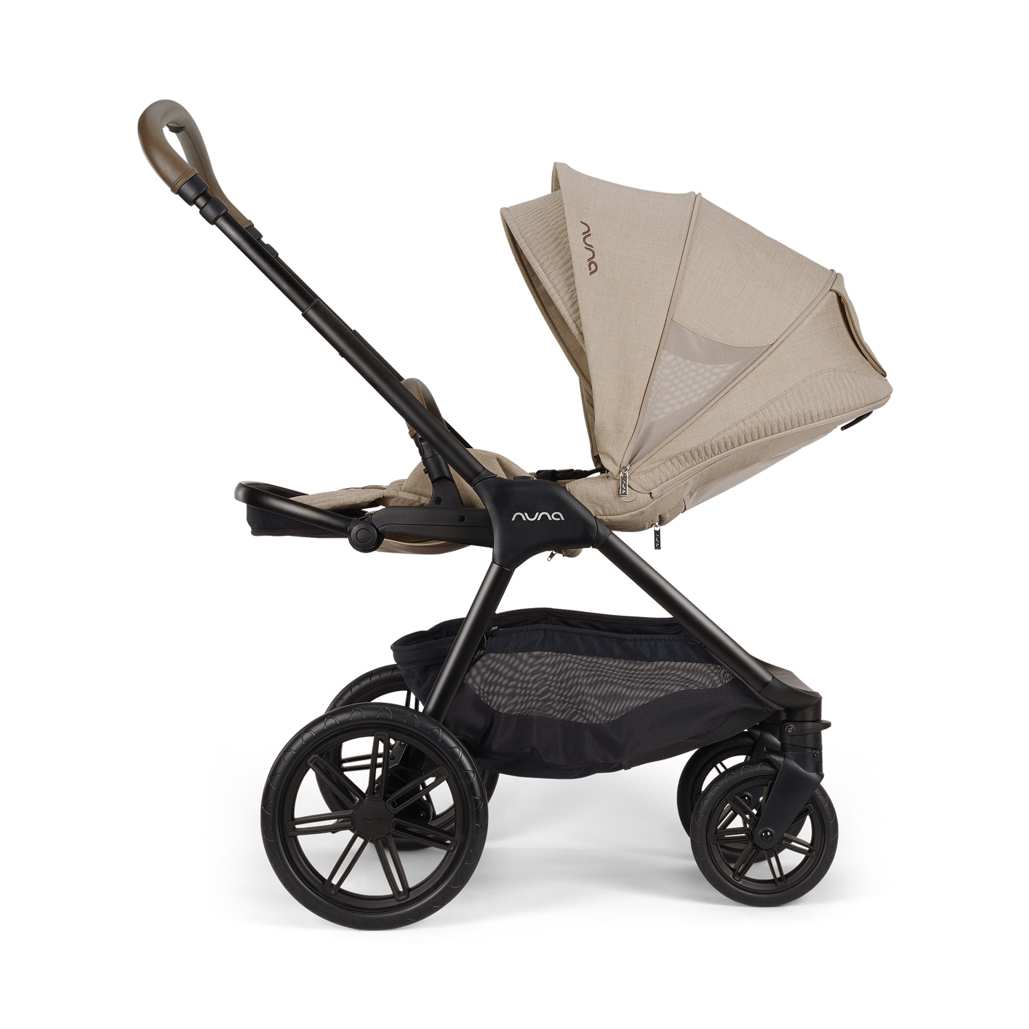 Kombi-Kinderwagen, nuna, Beige – Produktansicht