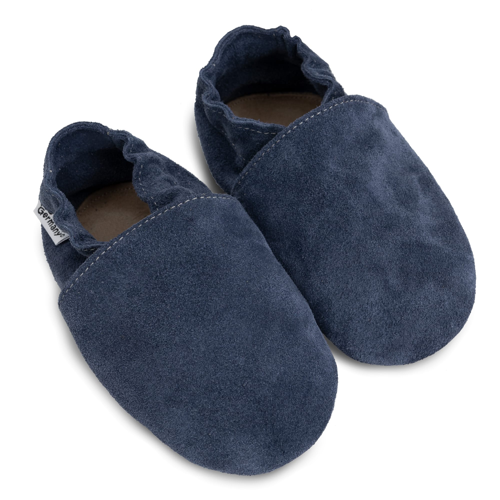 Krabbelschuhe, HOBEA, Blau – Besonderheit: handgefertigt in der EU