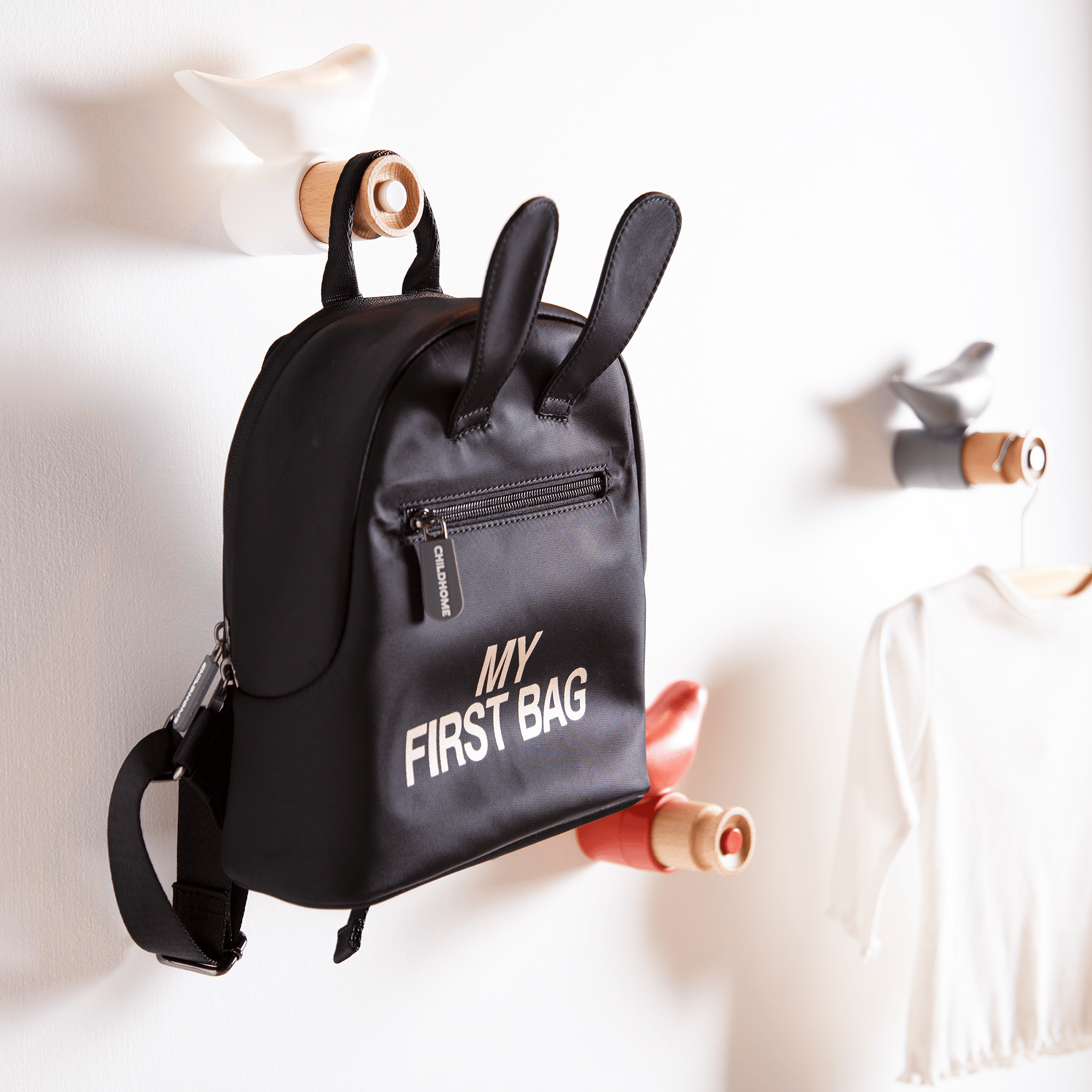 Kinderrucksäcke, CHILDHOME, Schwarz – Produktansicht