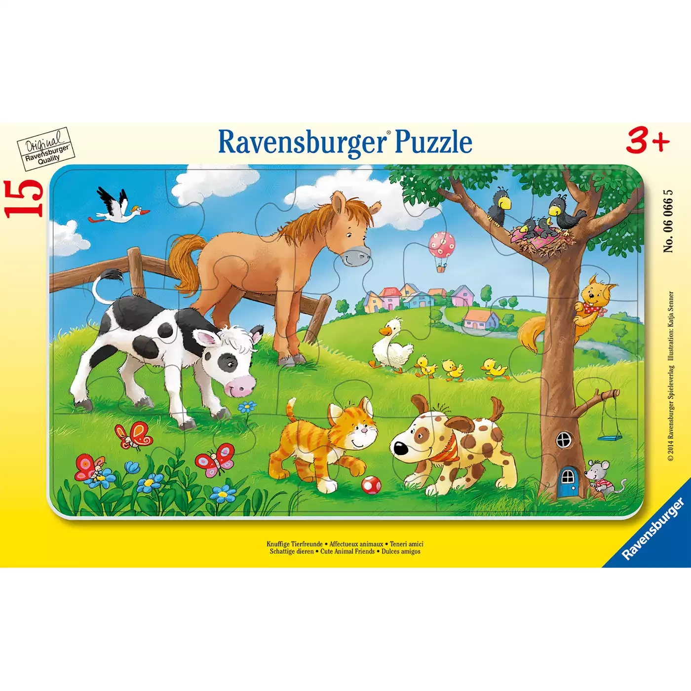 Kinderpuzzle Knuffige Tierfreunde Ravensburger 2000574458809 3