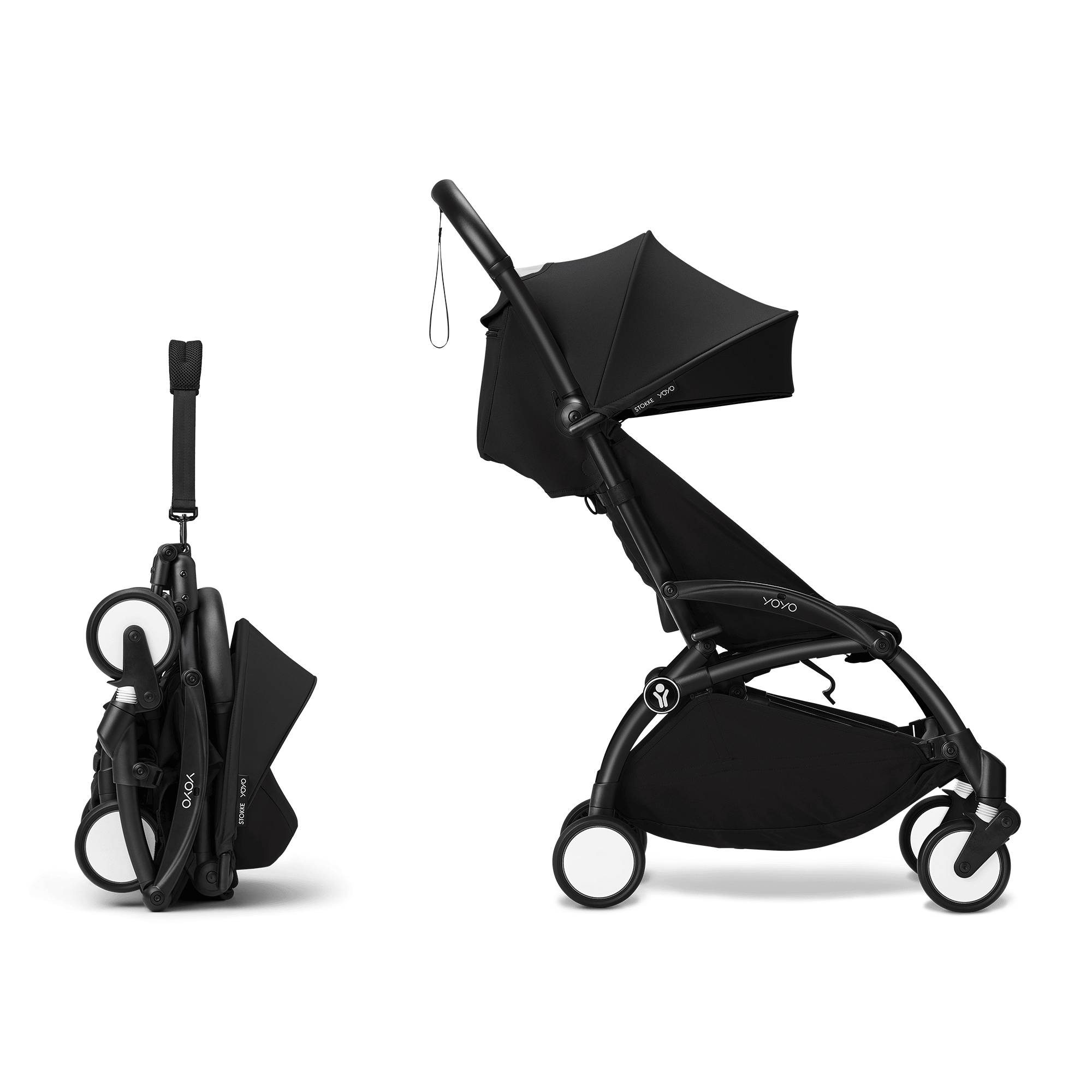 Kombi-Kinderwagen, STOKKE, Schwarz – Produktansicht