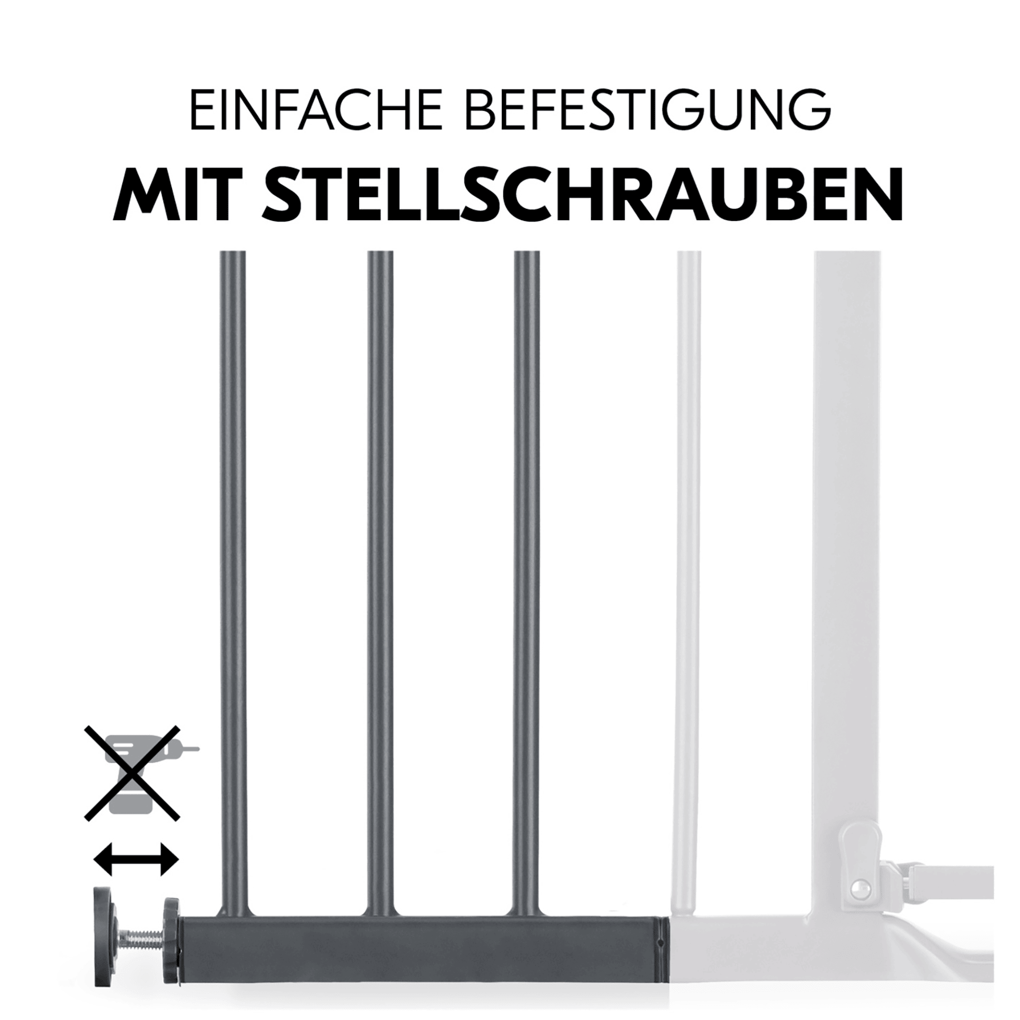 Tür- & Treppenschutzgitter, hauck, Grau – Produktansicht