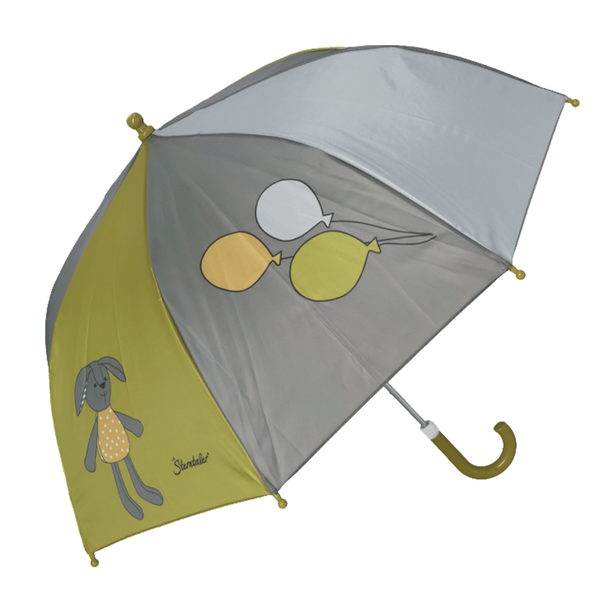 Kinderregenschirme, Sterntaler, Grün – Besonderheit: schützt dein Kind bei schlechtem Wetter