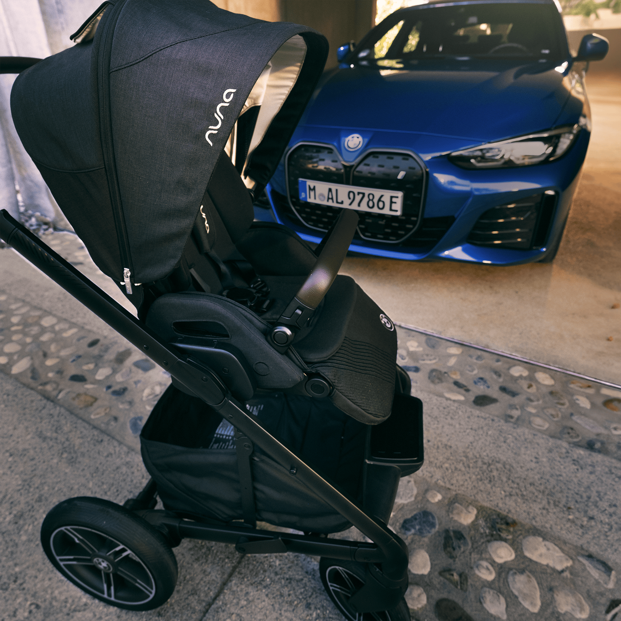 Kombi-Kinderwagen, nuna, Schwarz – Produktansicht
