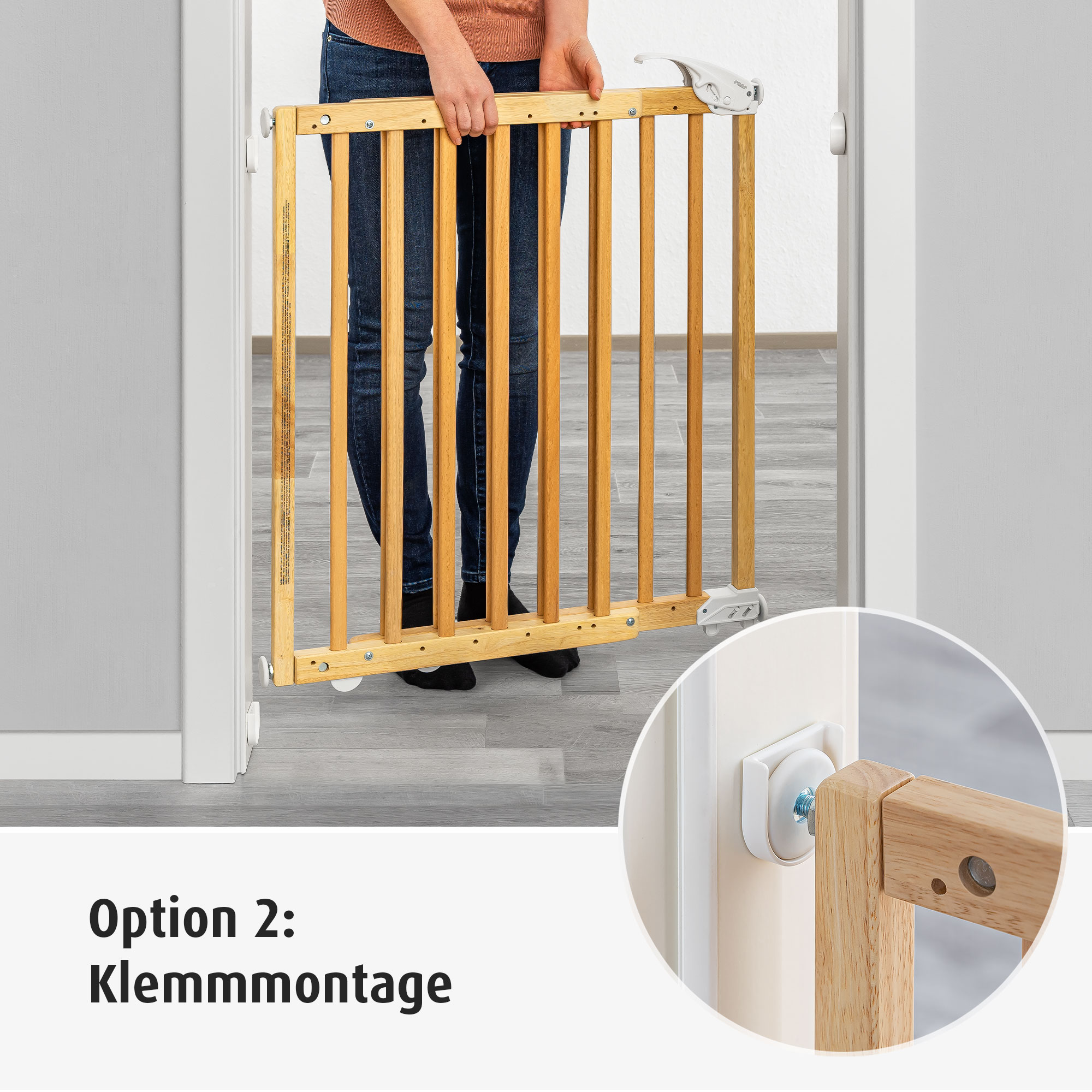 Tür- & Treppenschutzgitter, reer, Braun – Produktansicht