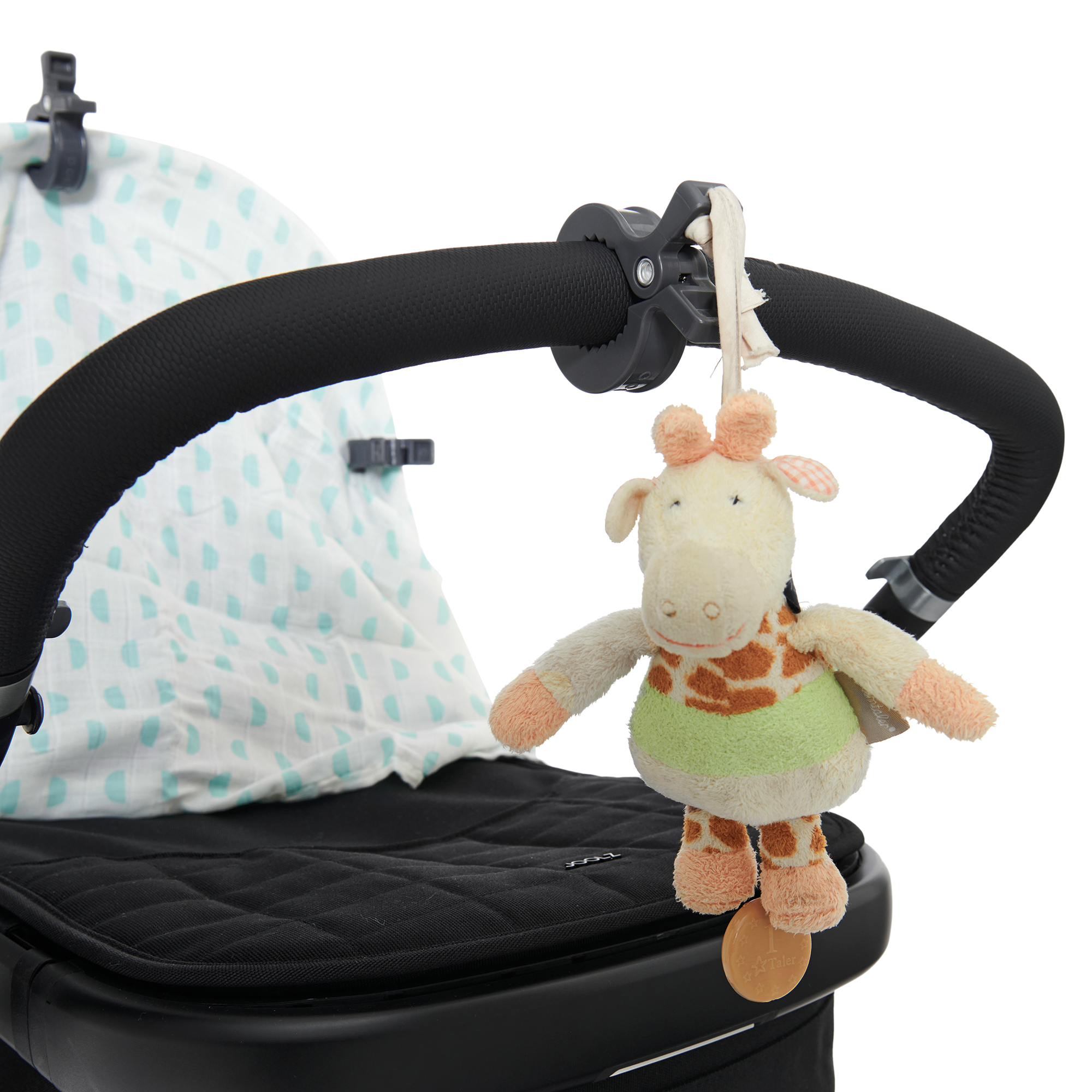 Adapter, LITTLE ONE, Grau – Besonderheit: zur Befestigung von
Tüchern, Spielzeug und
Sonnensegel geeignet

