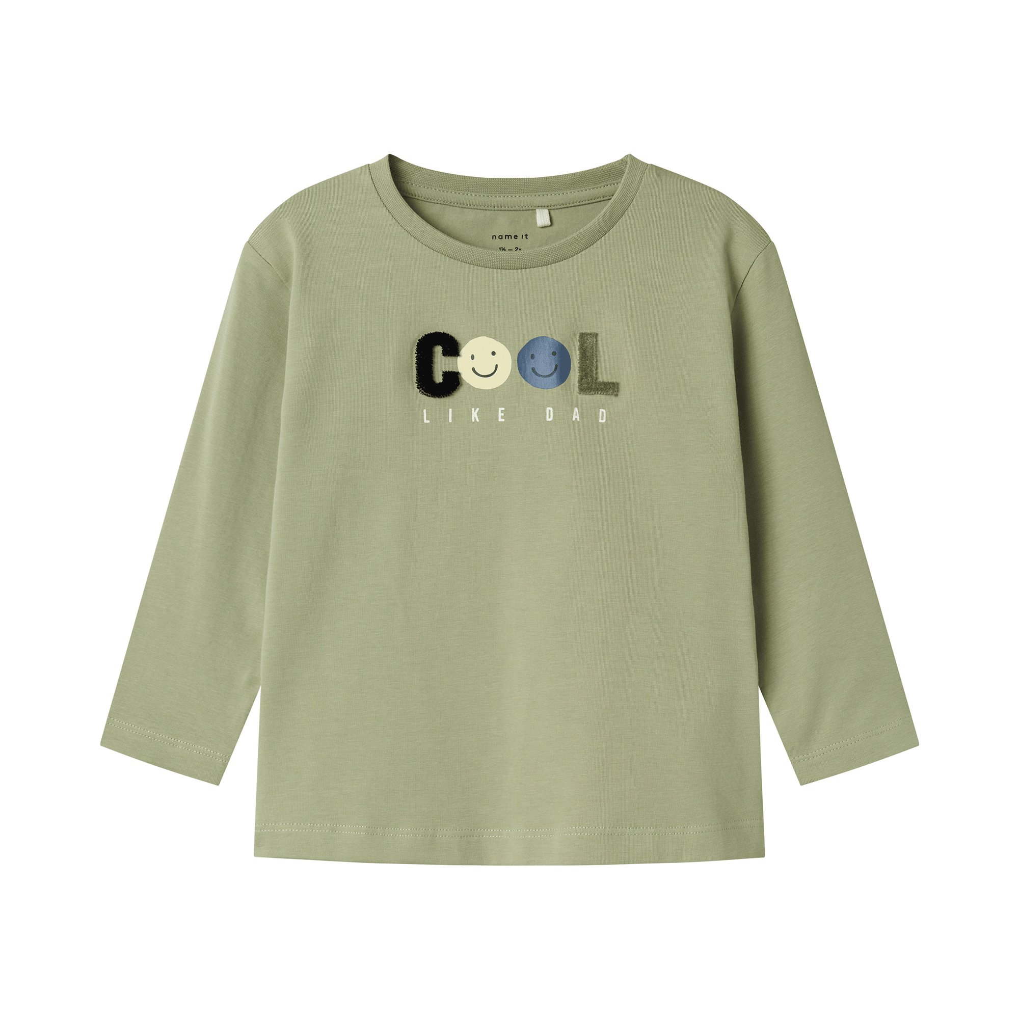 Langarmshirts, name it, Grün – Besonderheit: aus 95% Baumwolle