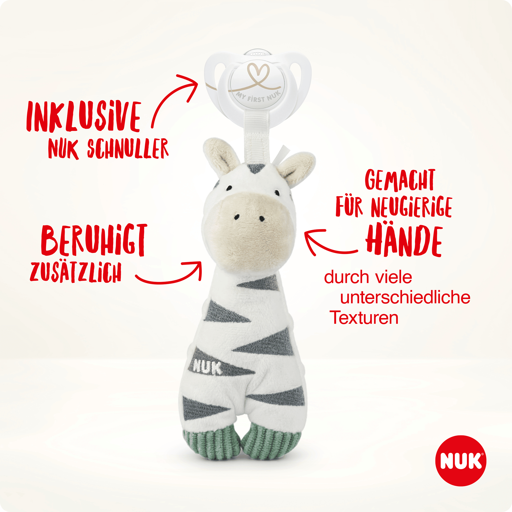 Schnuller, NUK, Weiß – Produktansicht
