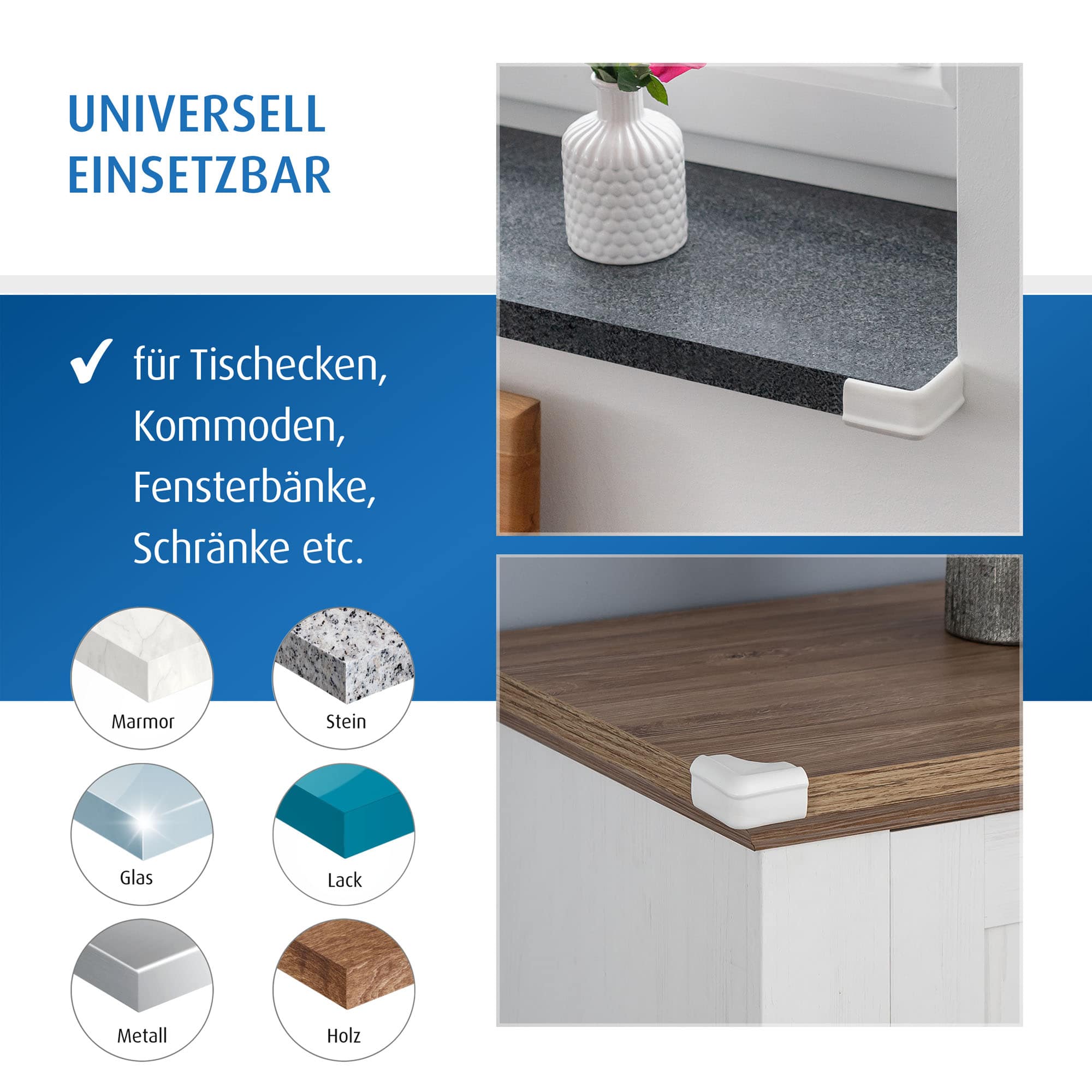 Kantenschutz, reer, Weiß – Produktansicht