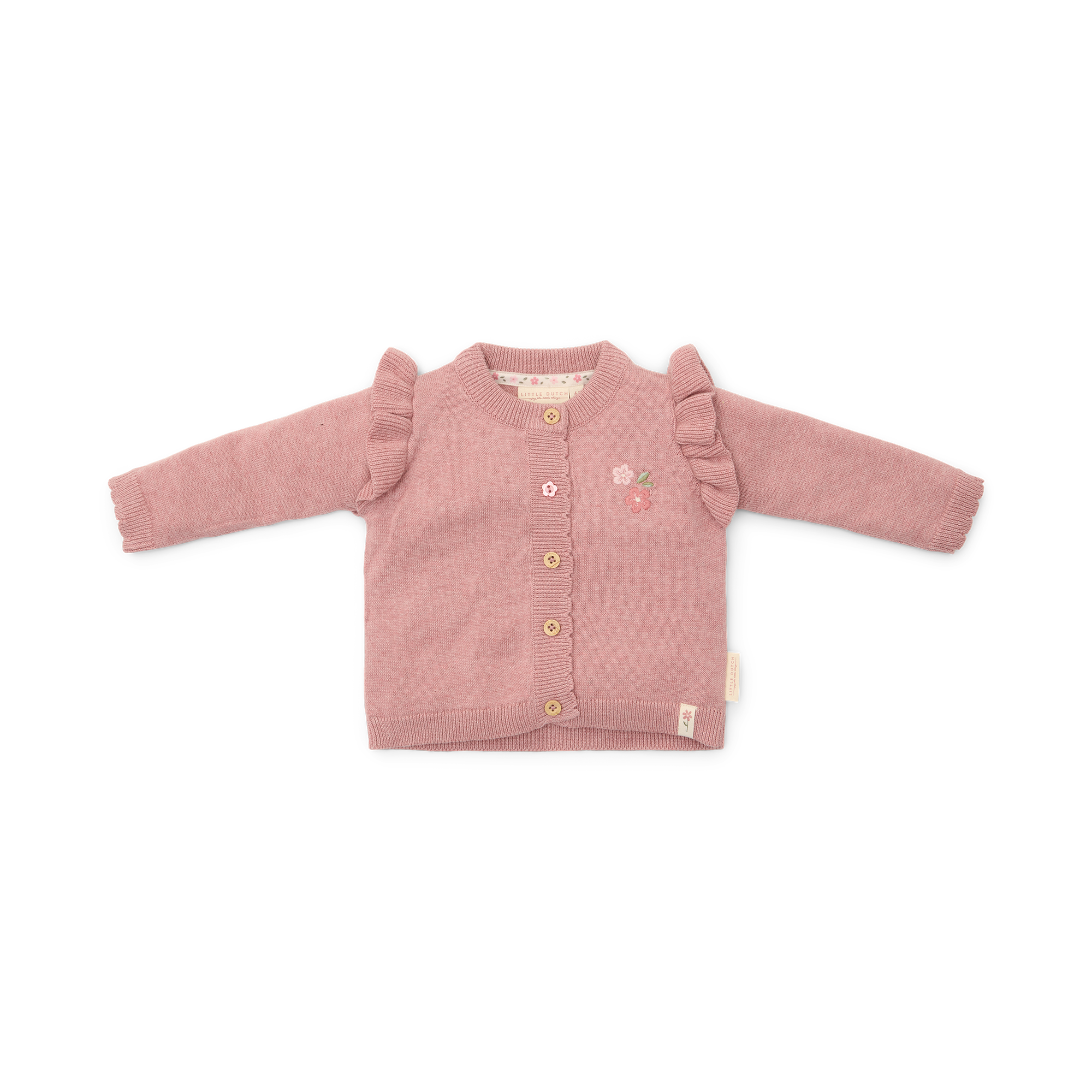 Sweat-, Fleece- & Strickjacken, LITTLE DUTCH, Pink – Besonderheit: aus 100% Baumwolle