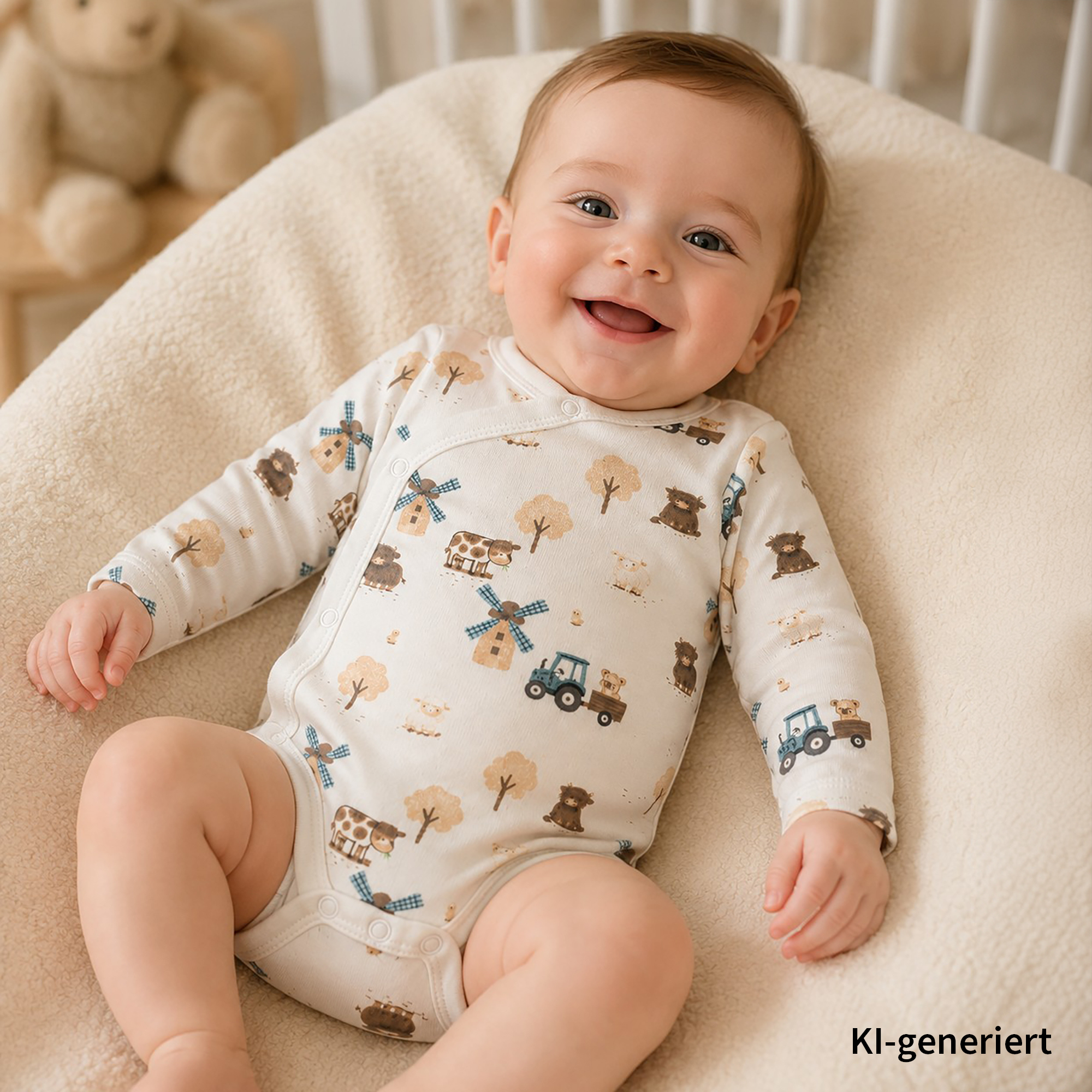 Wickelbodys, LITTLE, Weiß – Produktansicht