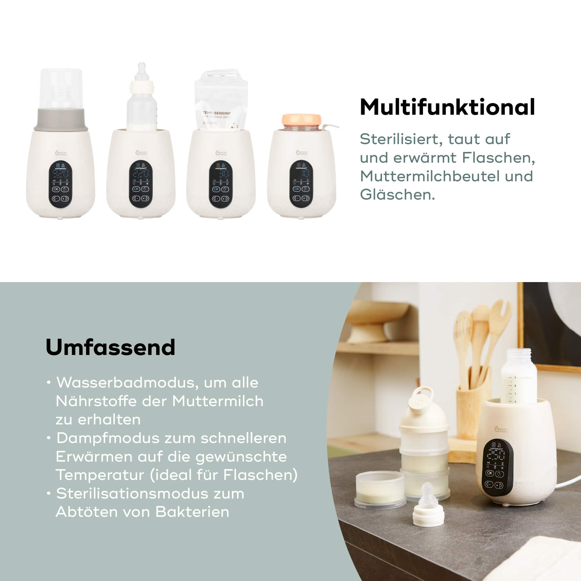 Babykostwärmer, babymoov, Beige – Produktansicht