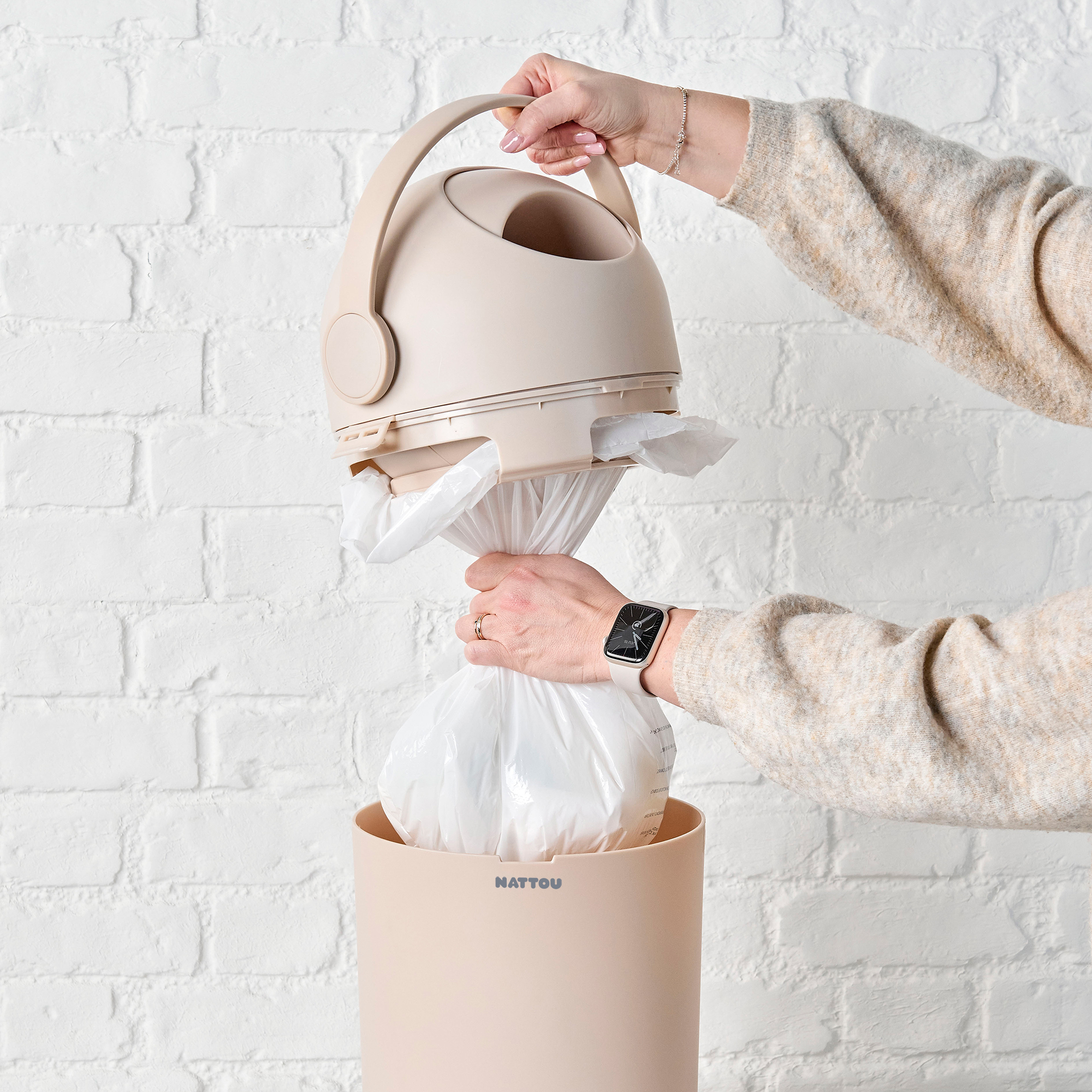 Windeleimer, Nattou, Beige – Produktansicht