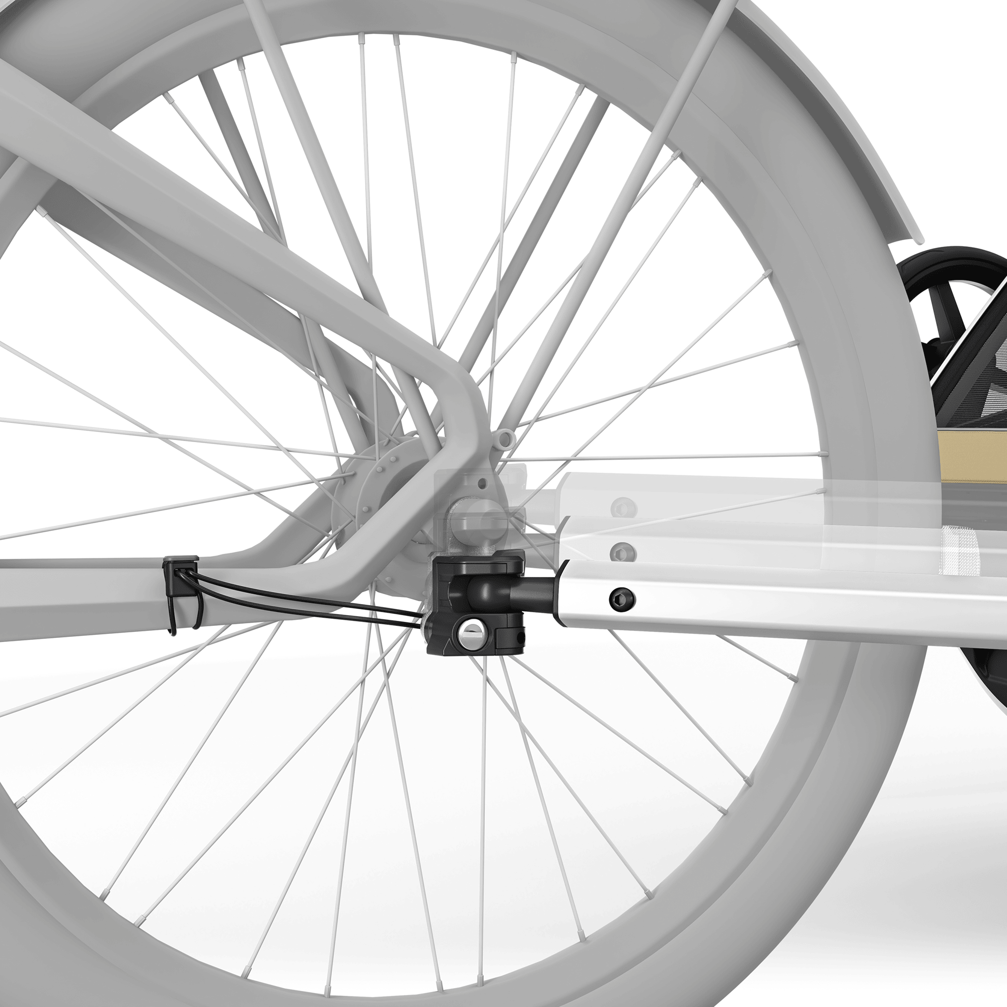 Fahrradanhänger, THULE, Grün – Produktansicht