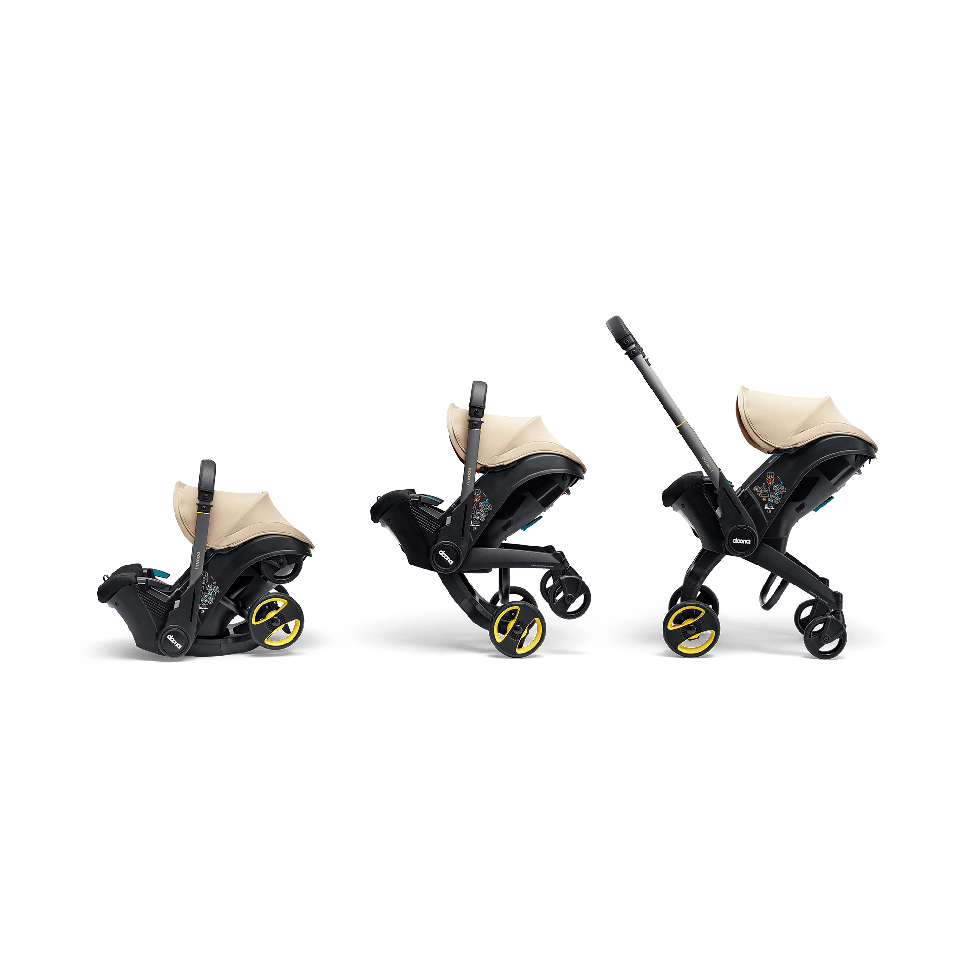 Babyschalen 0-13 kg, Gruppe 0+, doona, Beige – Produktansicht