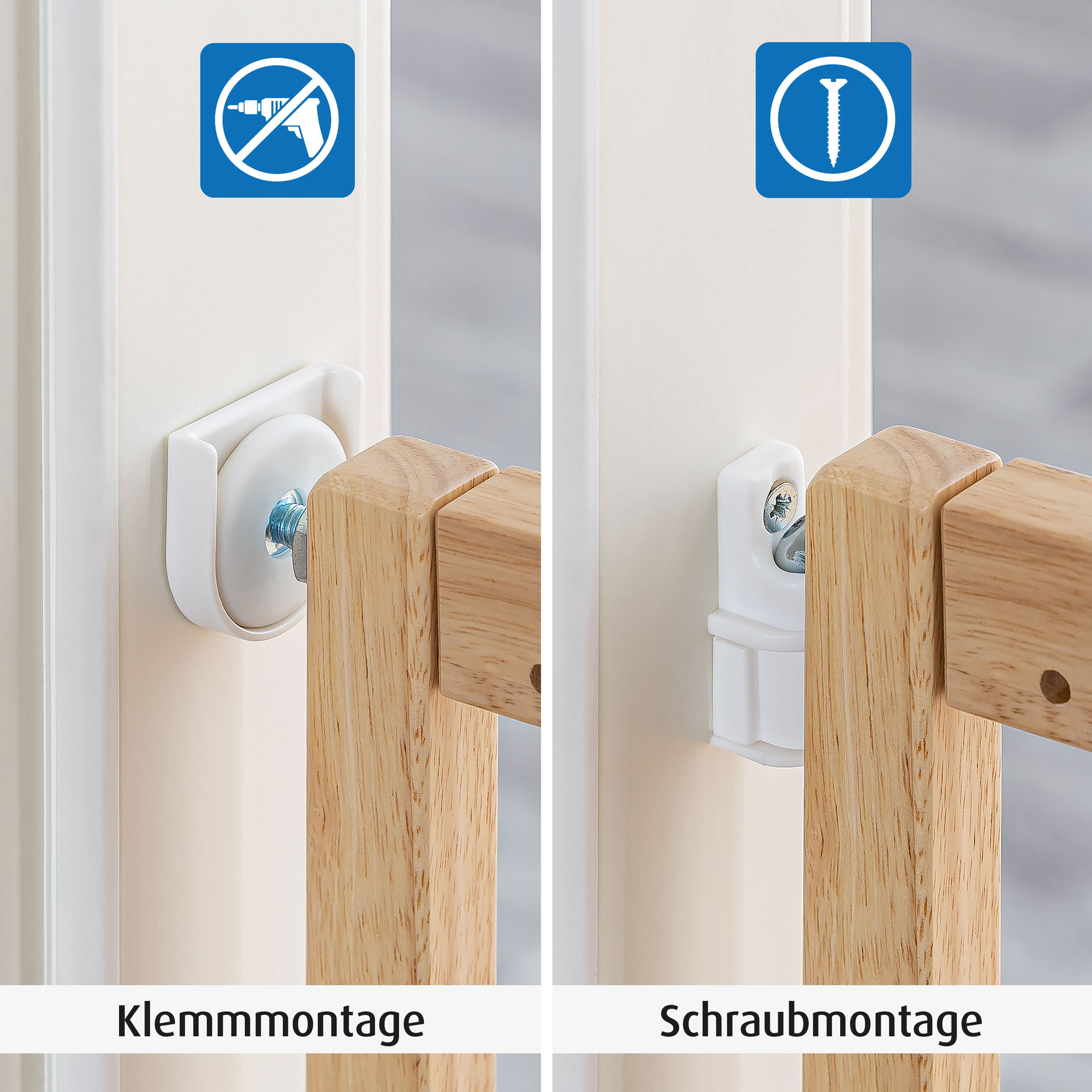 Tür- & Treppenschutzgitter, reer, Braun – Produktansicht