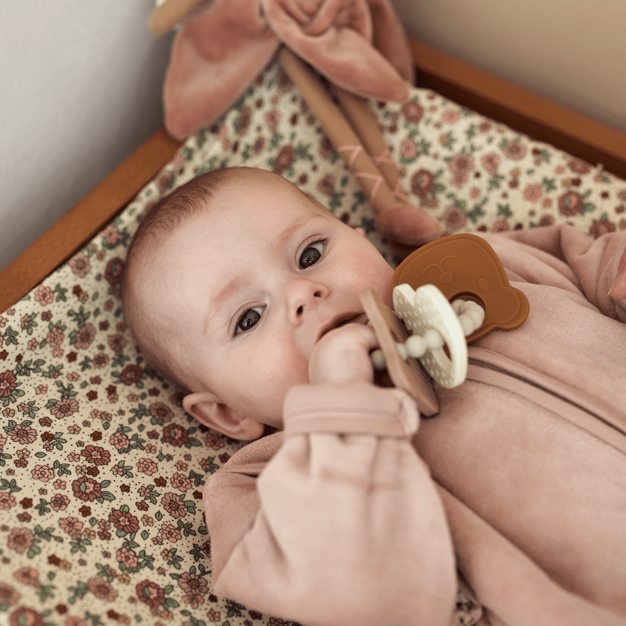 Beißringe, jollein, Mehrfarbig – Besonderheit: Teddybären-Motive laden zum Entdecken ein