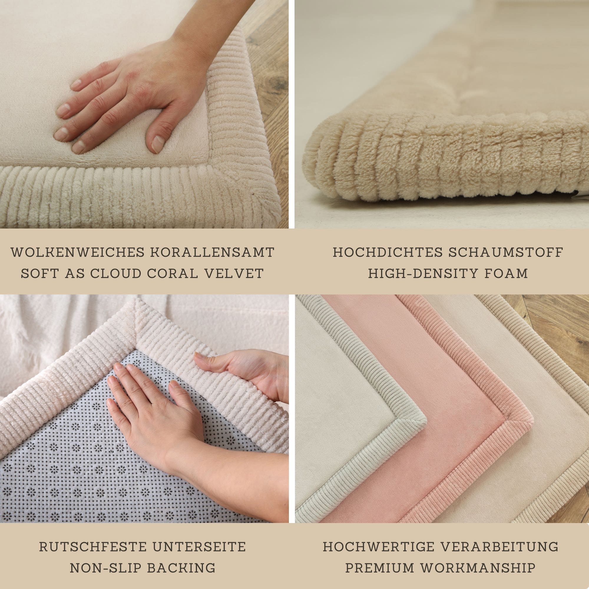 Teppiche, Hakuna matte, Beige – Produktansicht