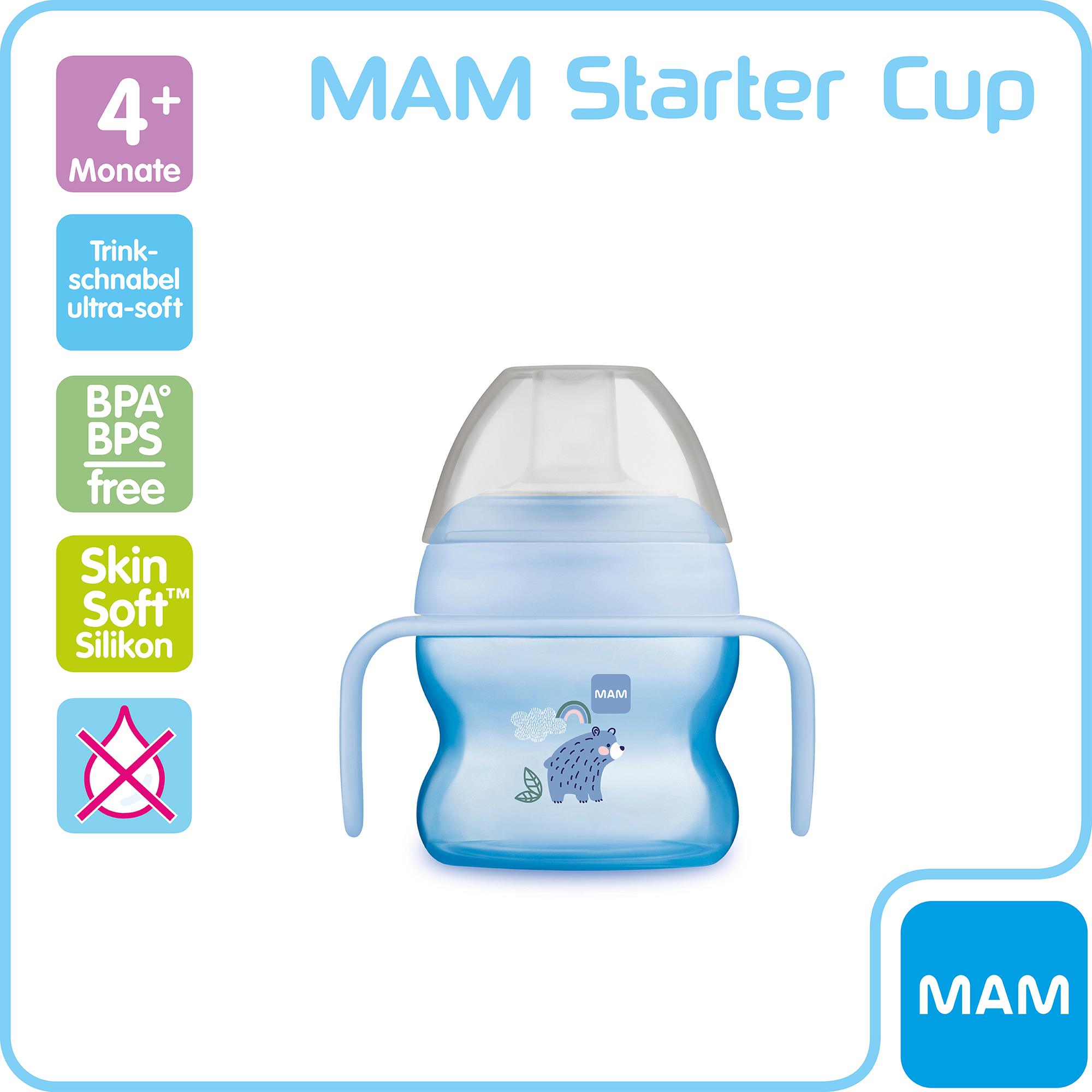 Starter Cup Bär 150ml MAM Blau 2000583749806 2