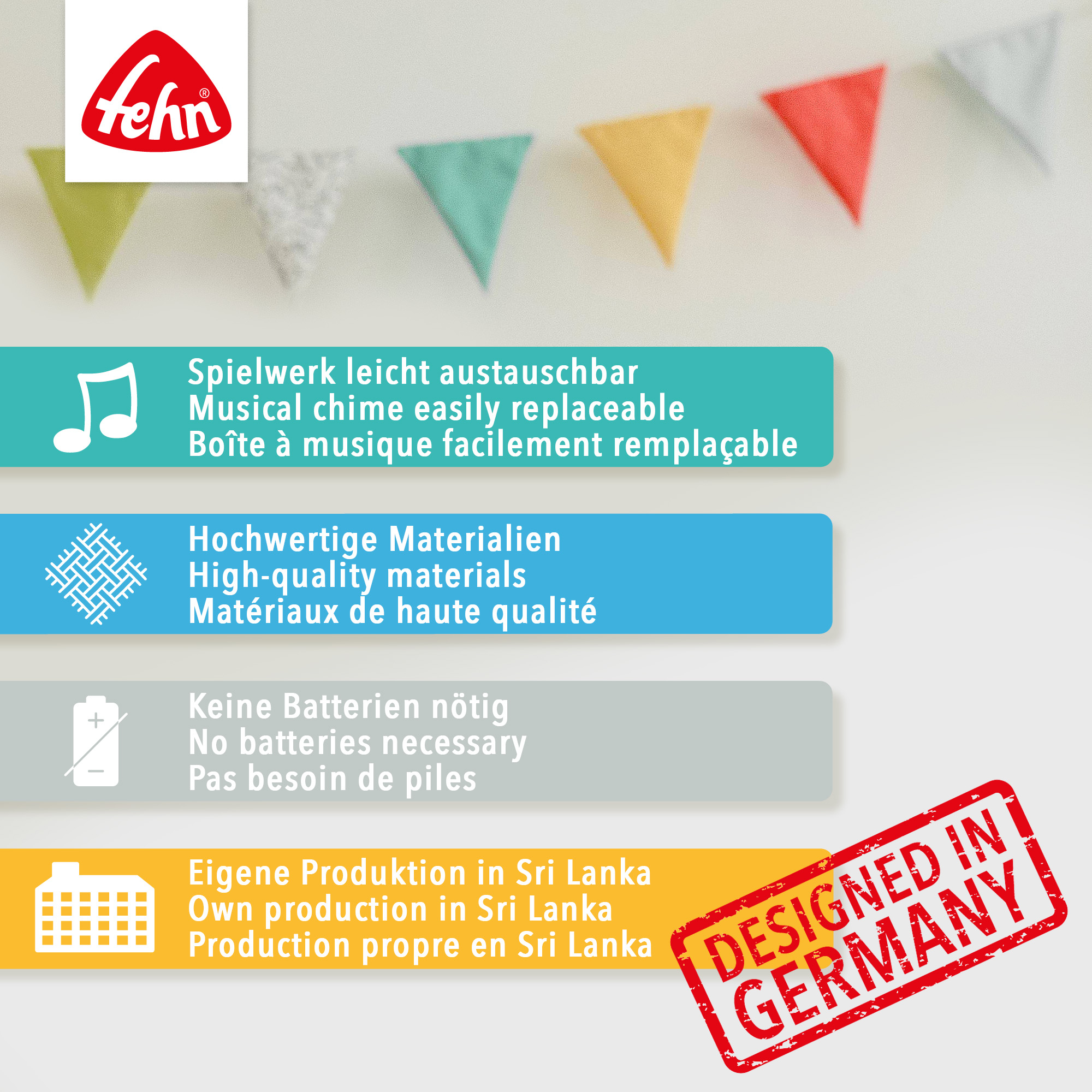 Spieluhren, fehn, Braun – Produktansicht
