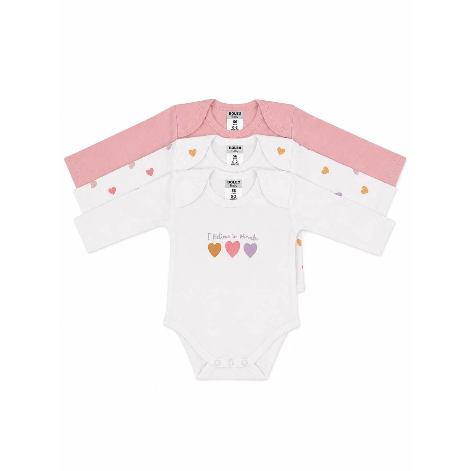 Langarmbodys, Boley, Pink – Produktansicht