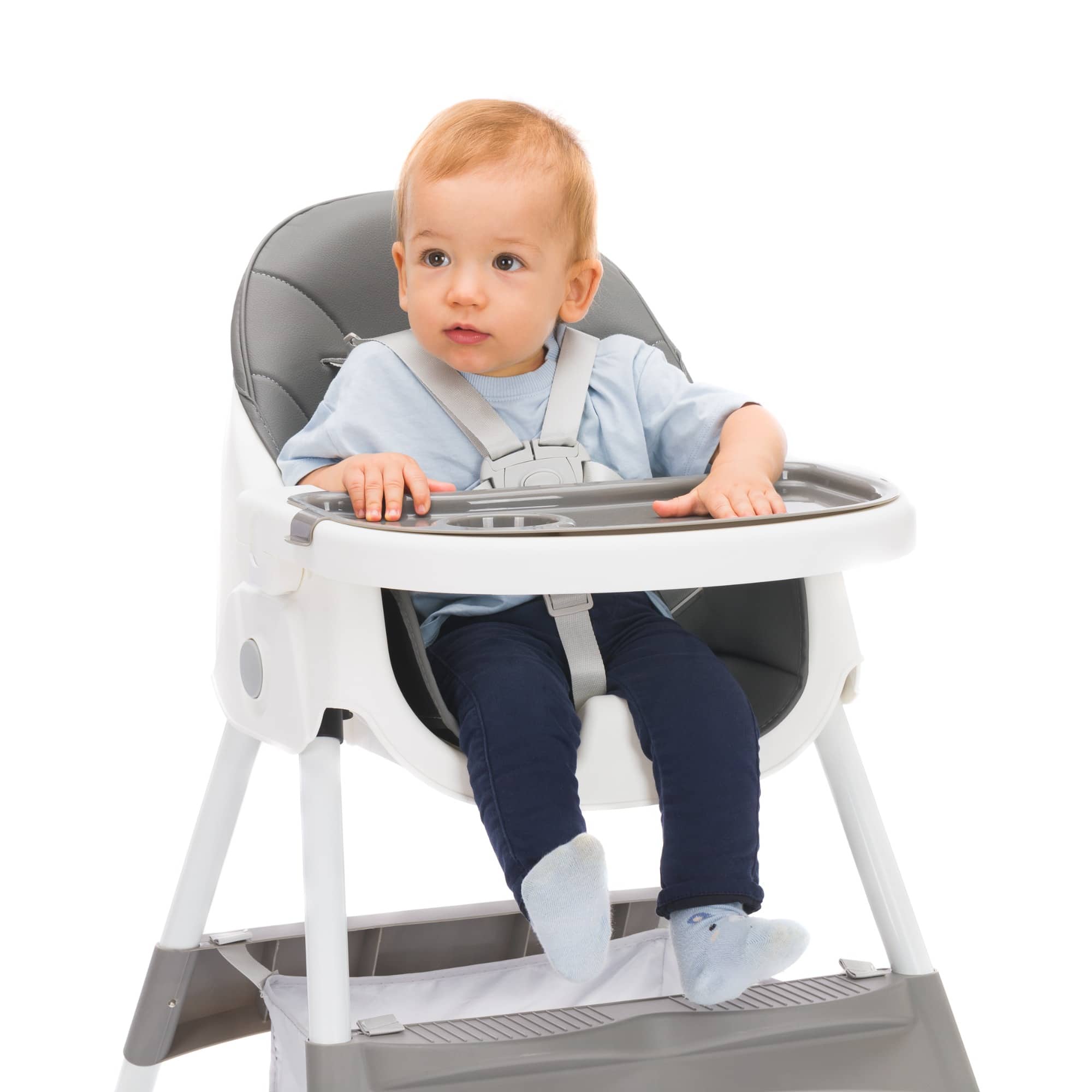 Klapphochstühle, fillikid, Grau – Produktansicht