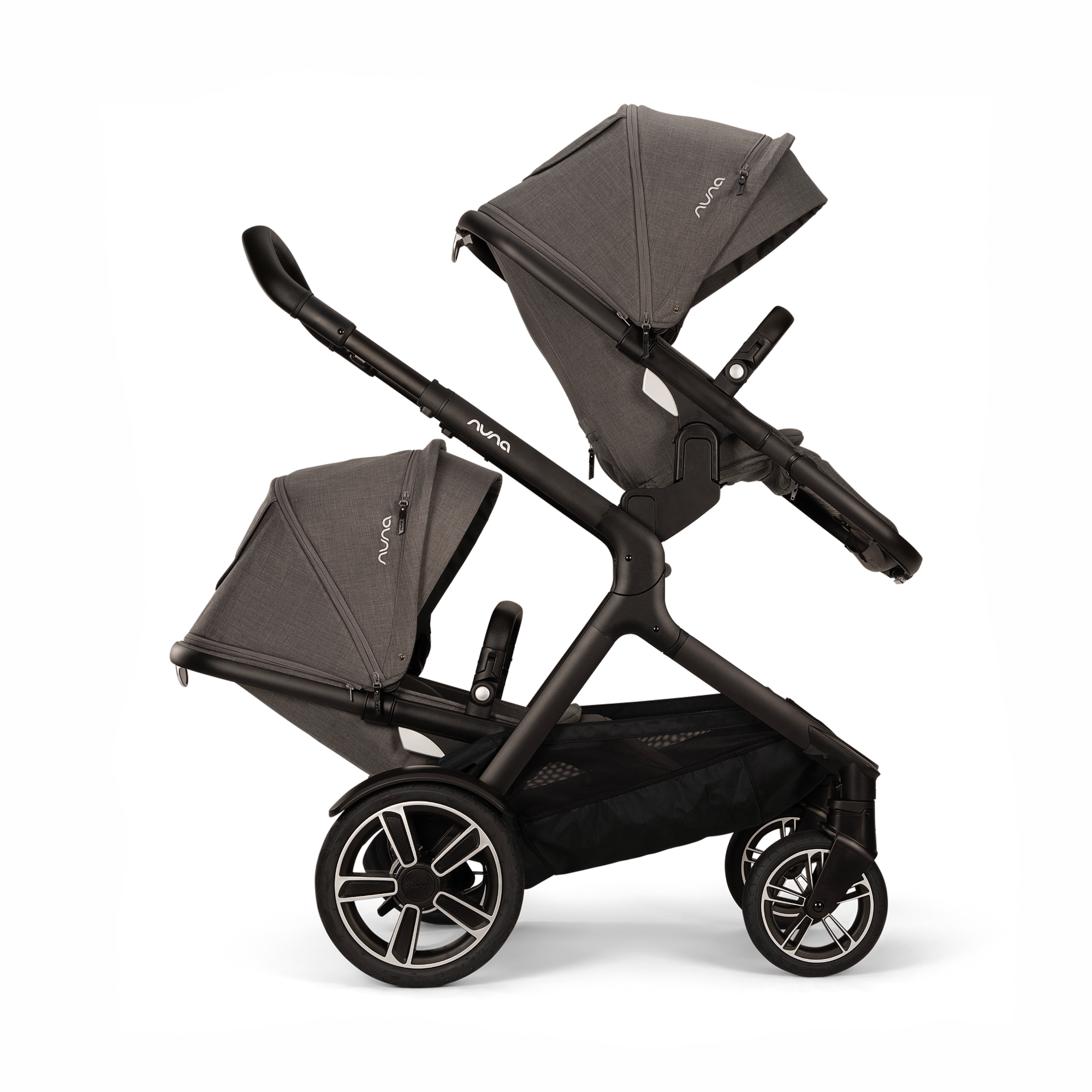 Kombi-Kinderwagen, nuna, Grau – Produktansicht