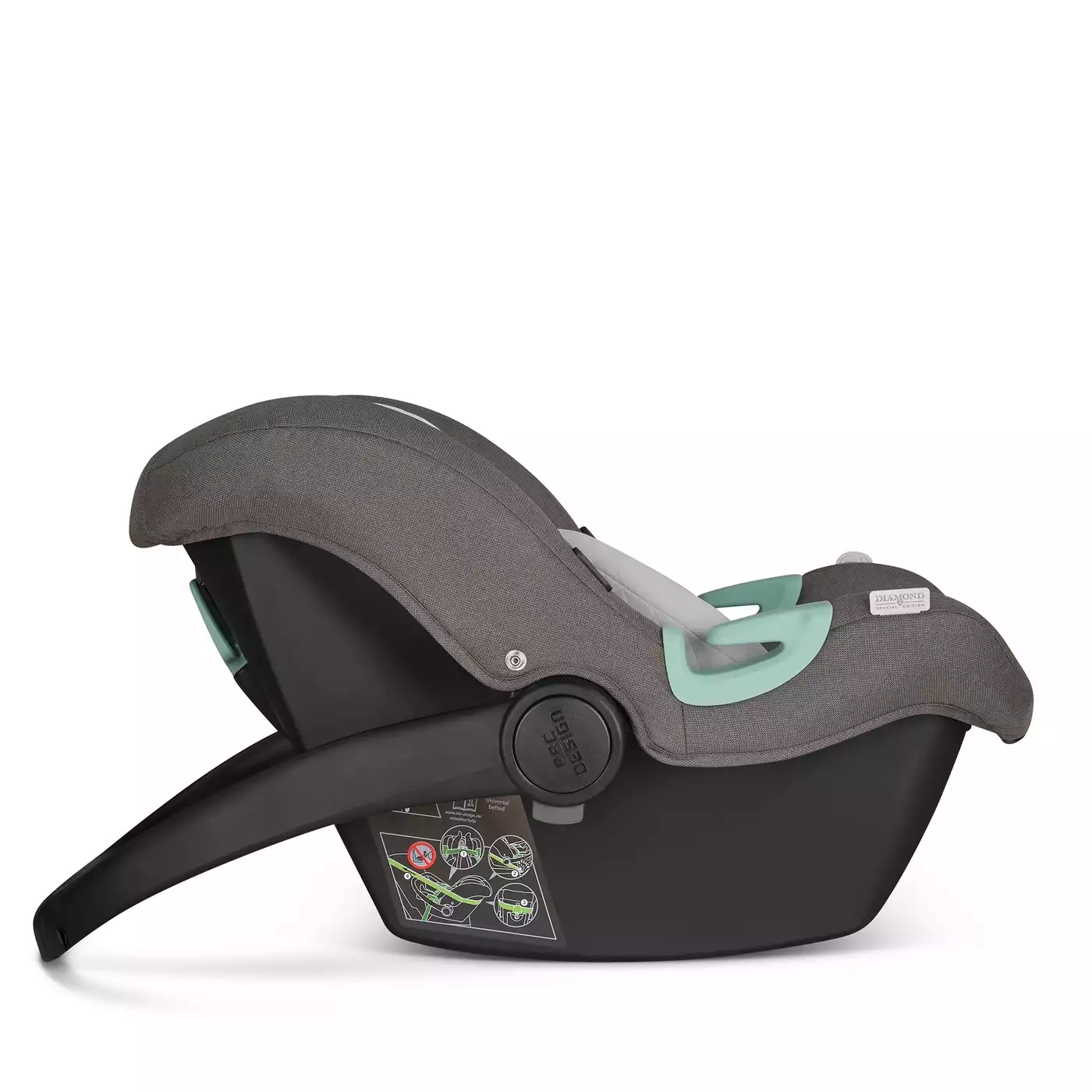 Babyschalen 0-13 kg, Gruppe 0+, ABC DESIGN, Braun – Produktansicht