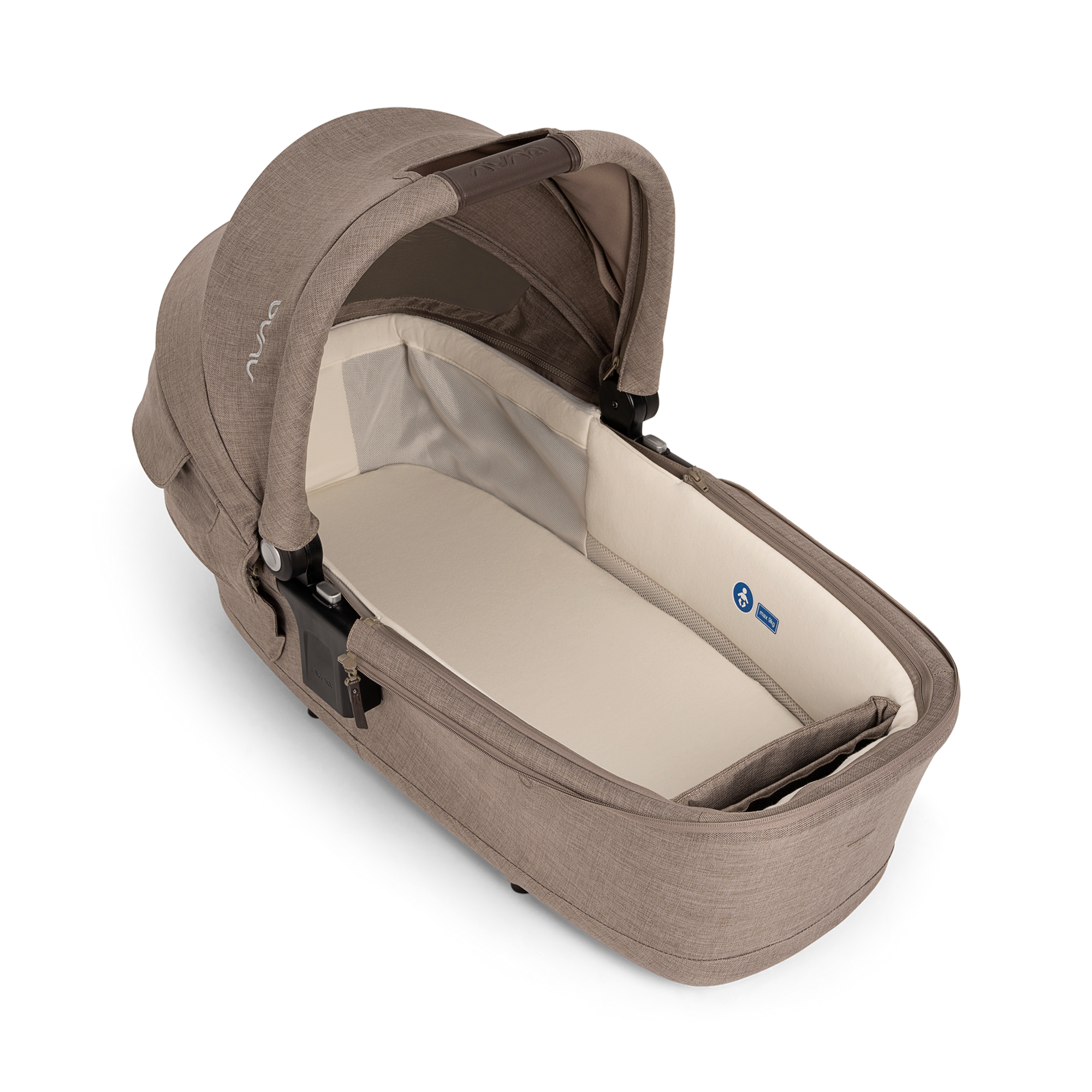 Kombi-Kinderwagen, nuna, Braun – Produktansicht