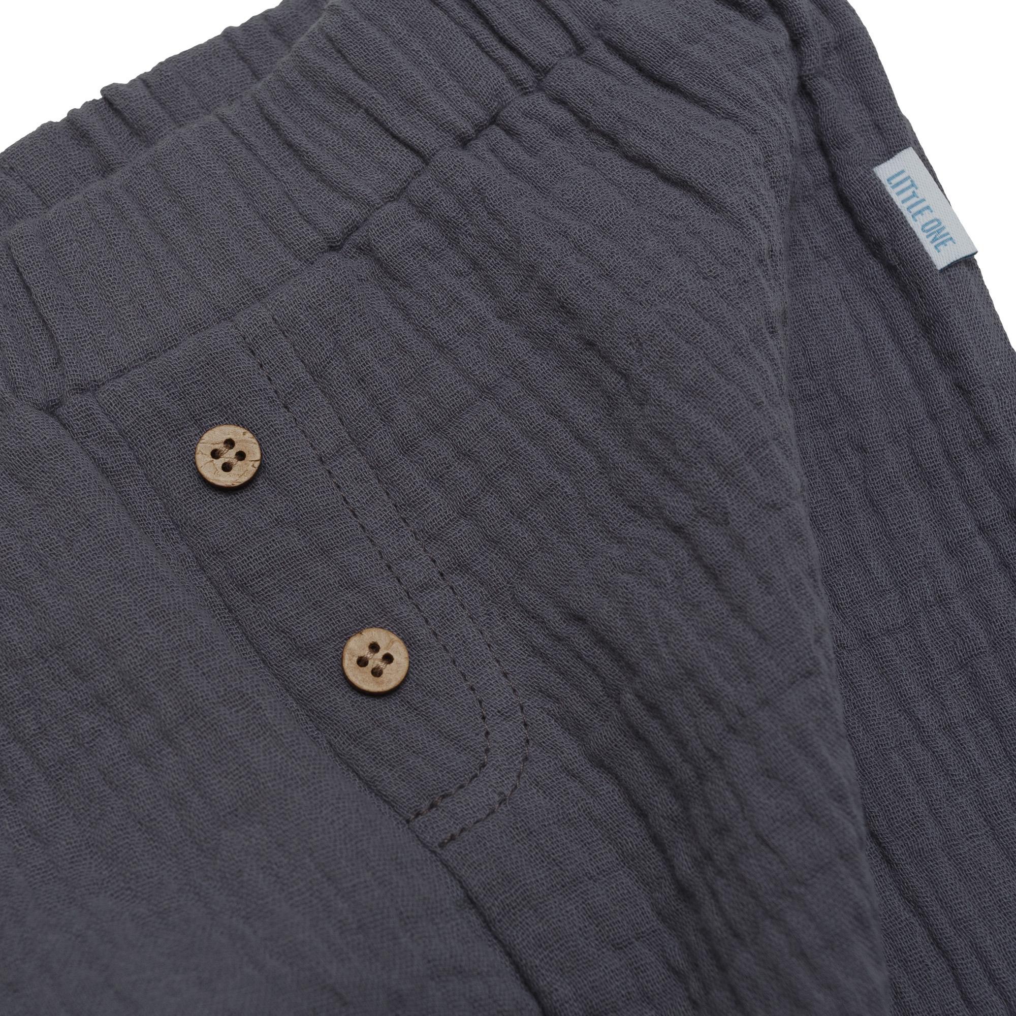 Musselin Hosen, LITTLE ONE, Blau – Produktansicht