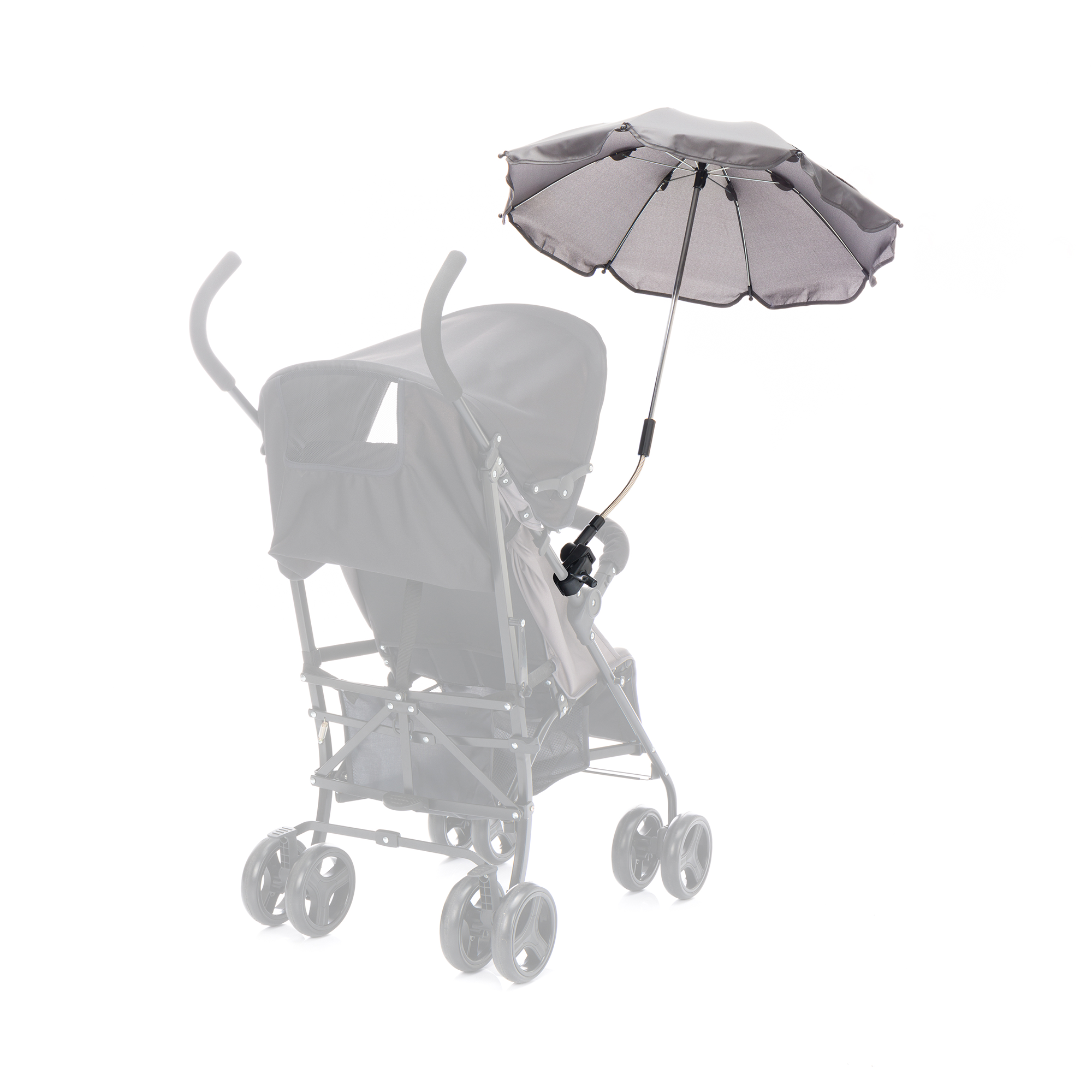 Sonnen- & Insektenschutz Kinderwagen, LITTLE ONE, Grau – Produktansicht