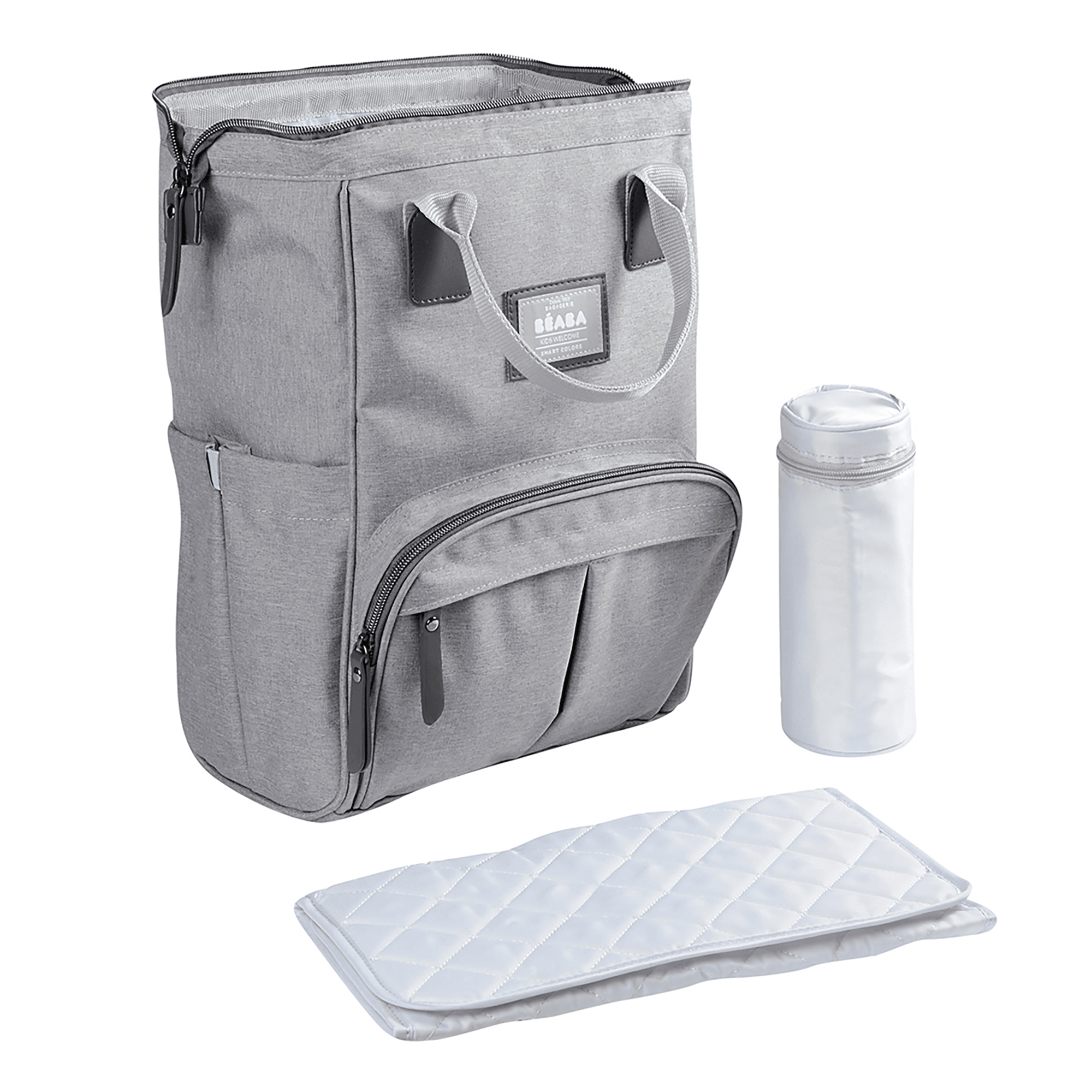 Wickeltaschen, BÈABA, Grau – Besonderheit: inkl. Wickelunterlage und Kühltasche