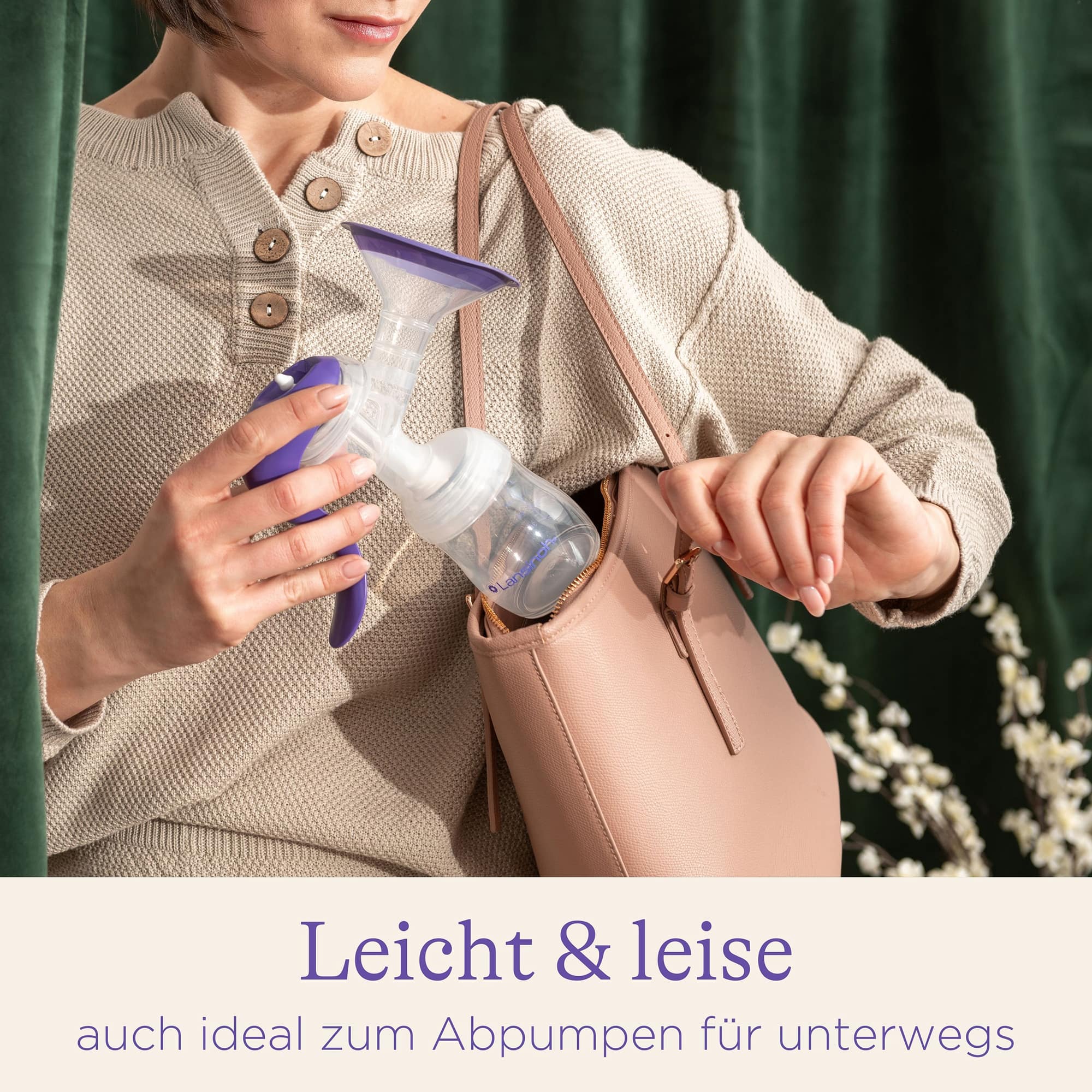 Handmilchpumpen, Lansinoh, Transparent – Besonderheit: zwei Pumprhythmen für natürlichen Ablauf