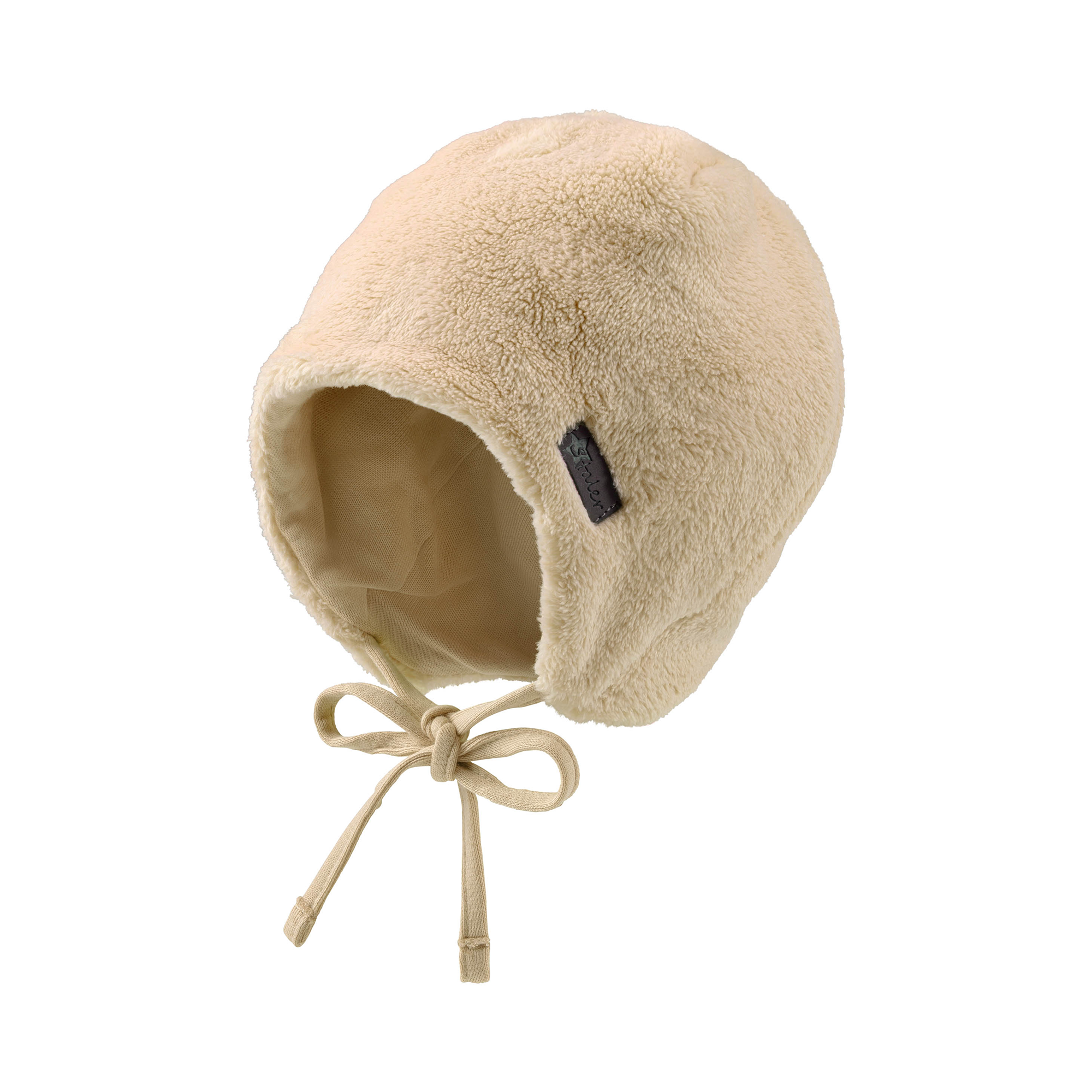 Wollfleece Mützen, Sterntaler, Beige – Besonderheit: Futter aus 95% Baumwolle