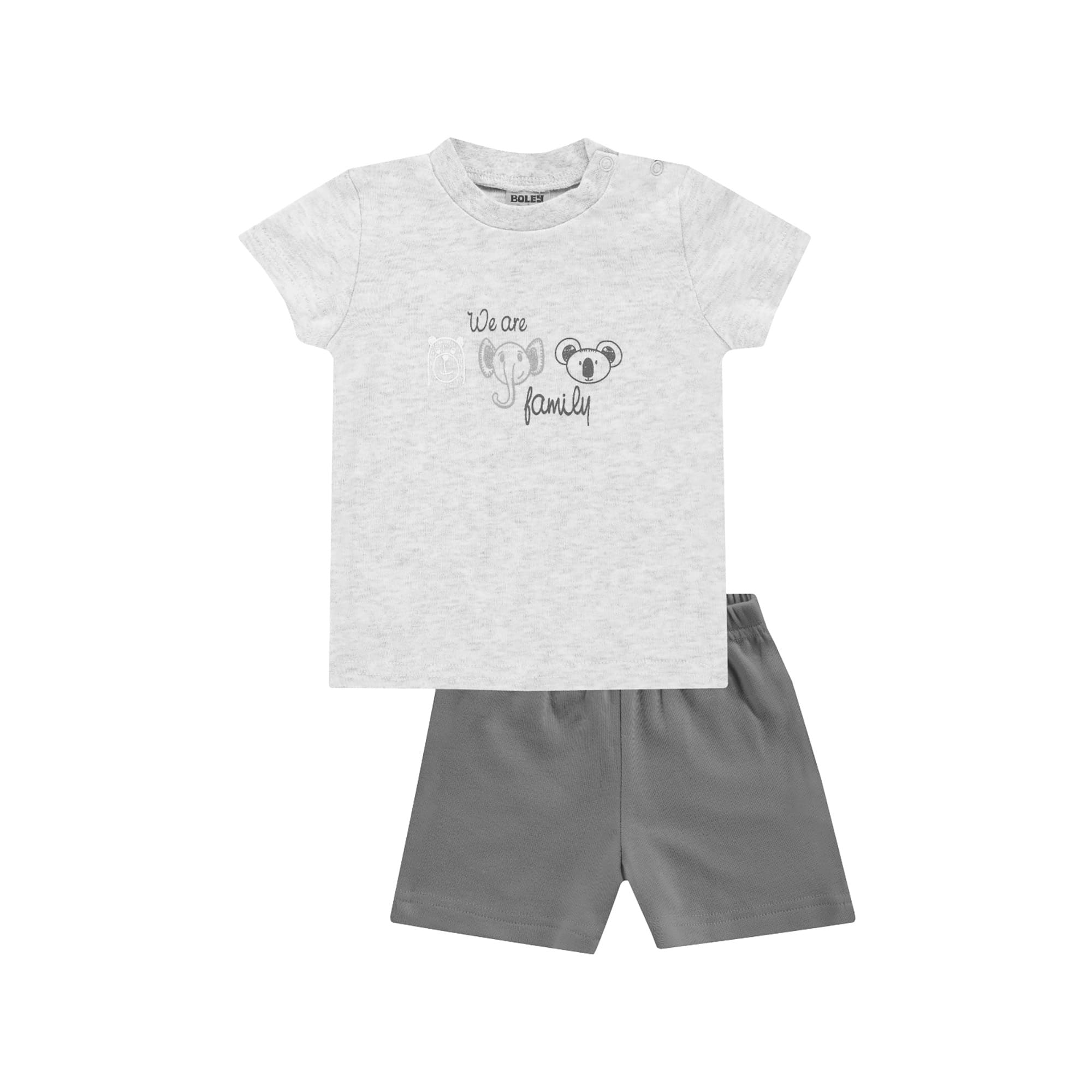 Kurzarmshirts, Boley, Grau – Besonderheit: aus 100% Baumwolle
