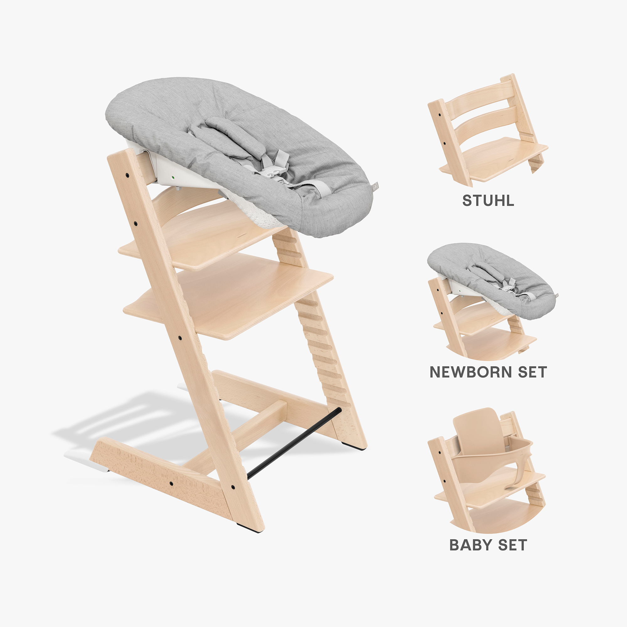 Treppenhochstühle, STOKKE, Beige – Produktansicht