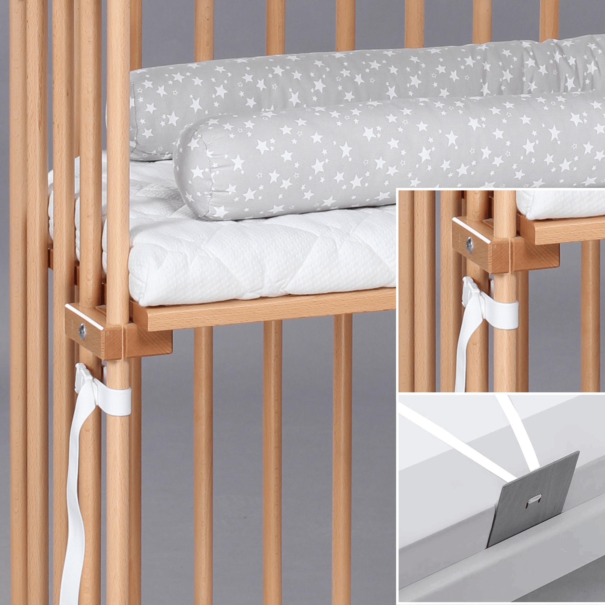Beistellbetten, babybay, Beige – Produktansicht