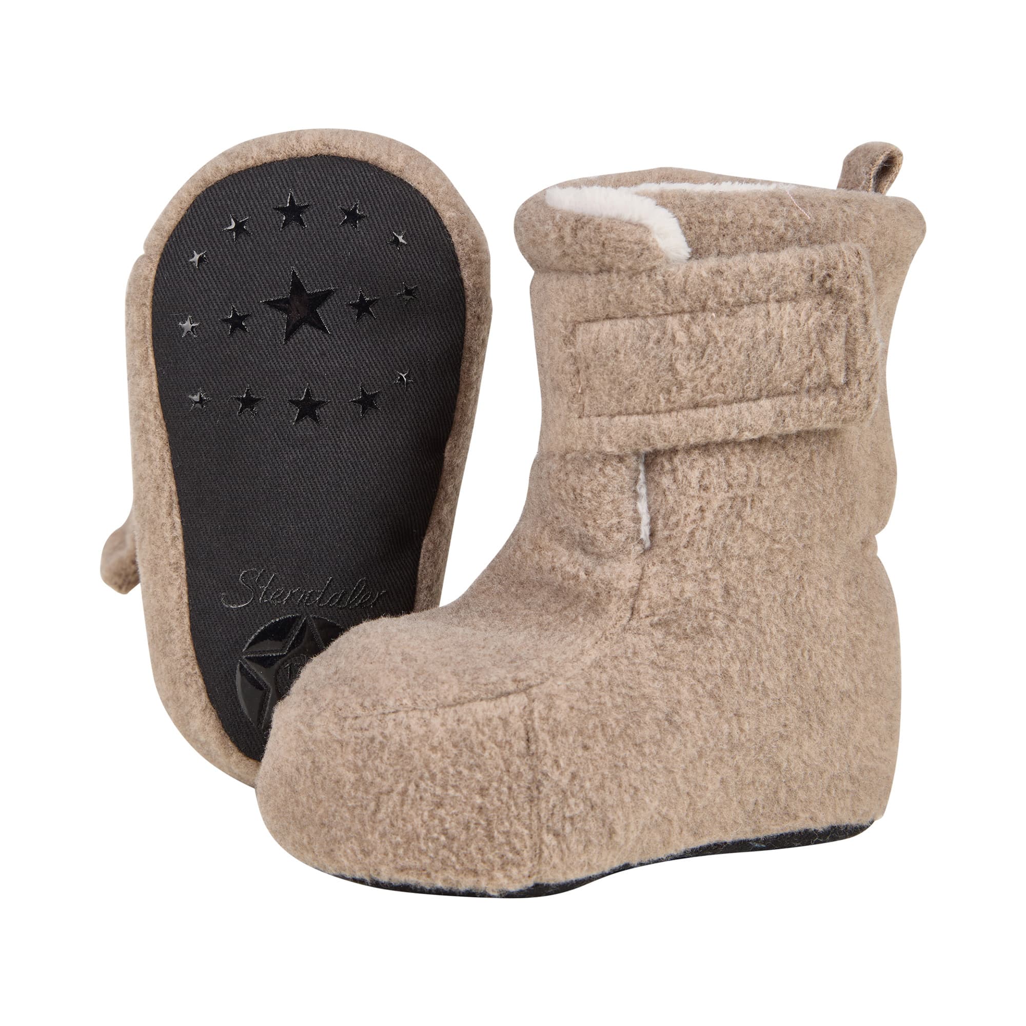 Winterschuhe, Sterntaler, Braun – Besonderheit: aus Microfleece mit Teddyfutter