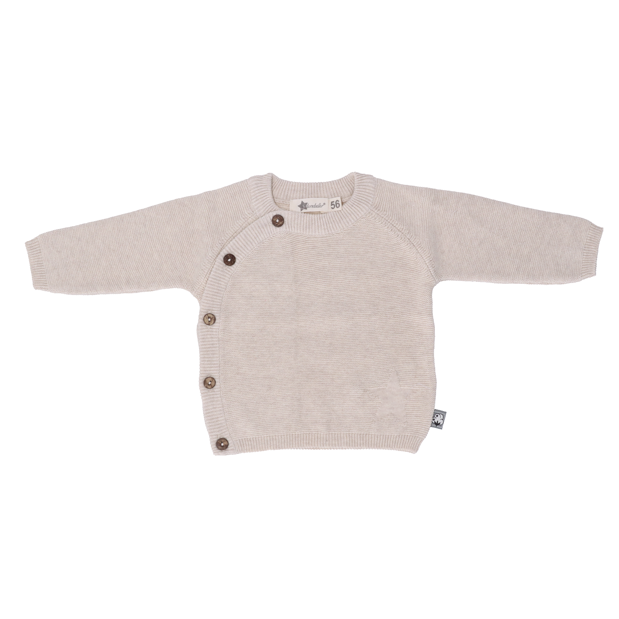 Sweat-, Fleece- & Strickjacken, Sterntaler, Beige – Besonderheit: 100% Baumwolle