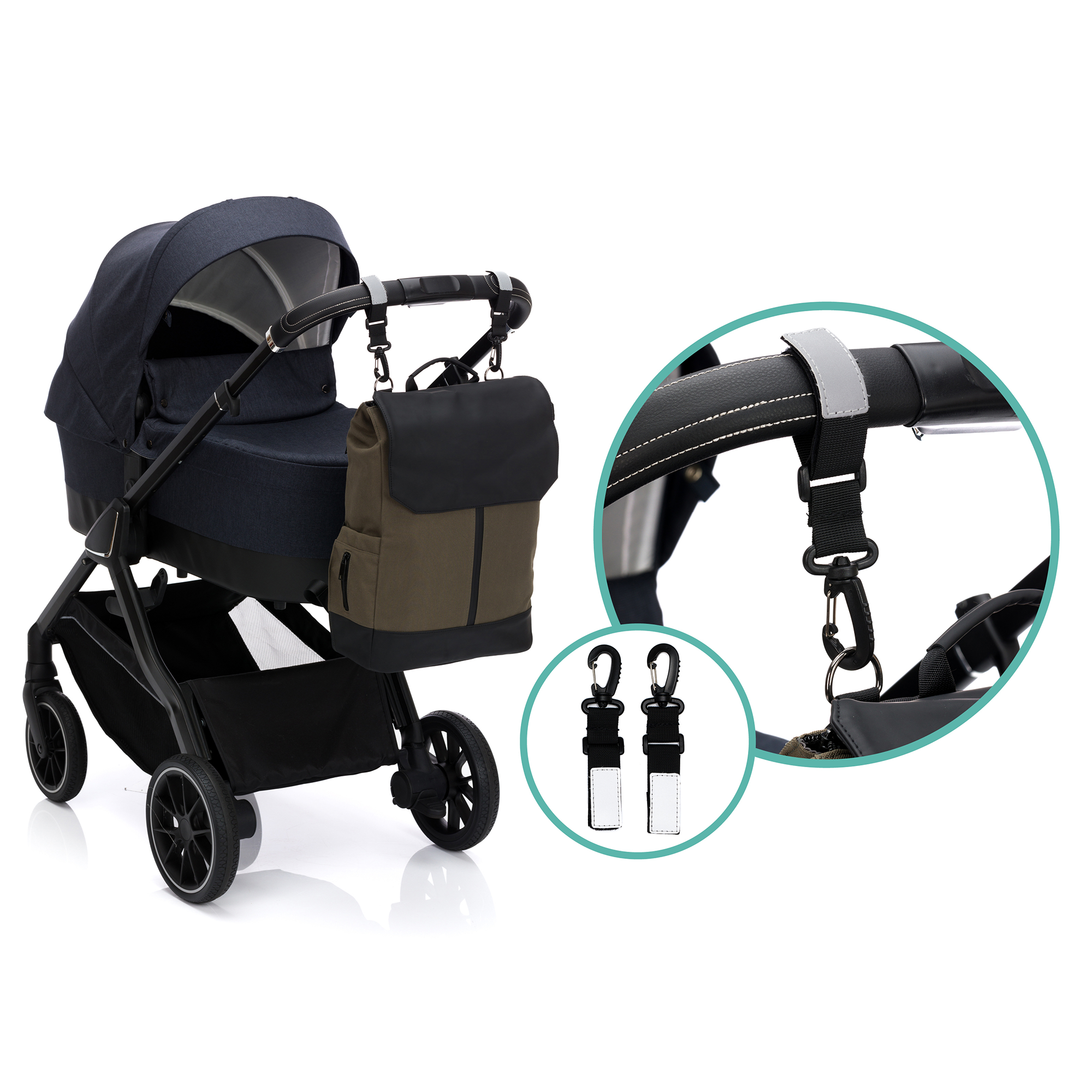 Wickelrucksäcke, LITTLE ONE, Grün – Produktansicht