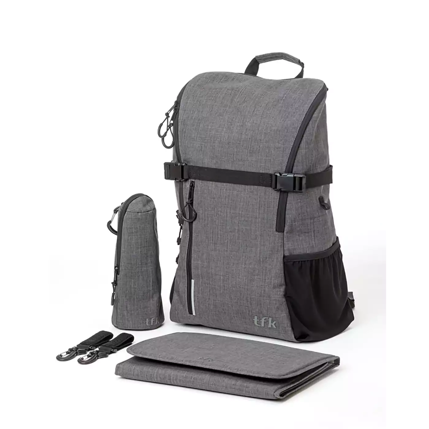 Wickelrucksäcke, TFK, Grau – Produktansicht