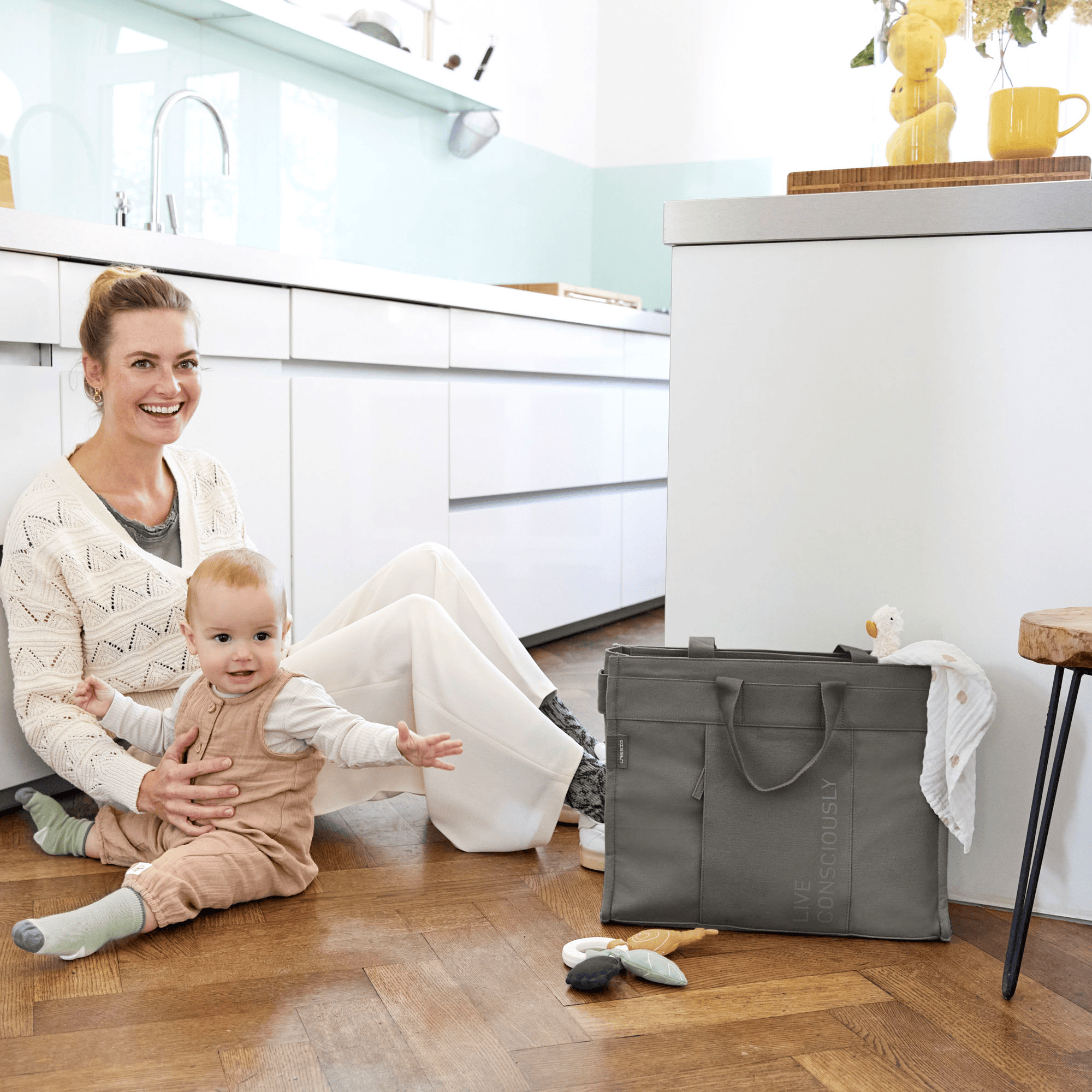Wickeltaschen, LÄSSIG, Grau – Produktansicht