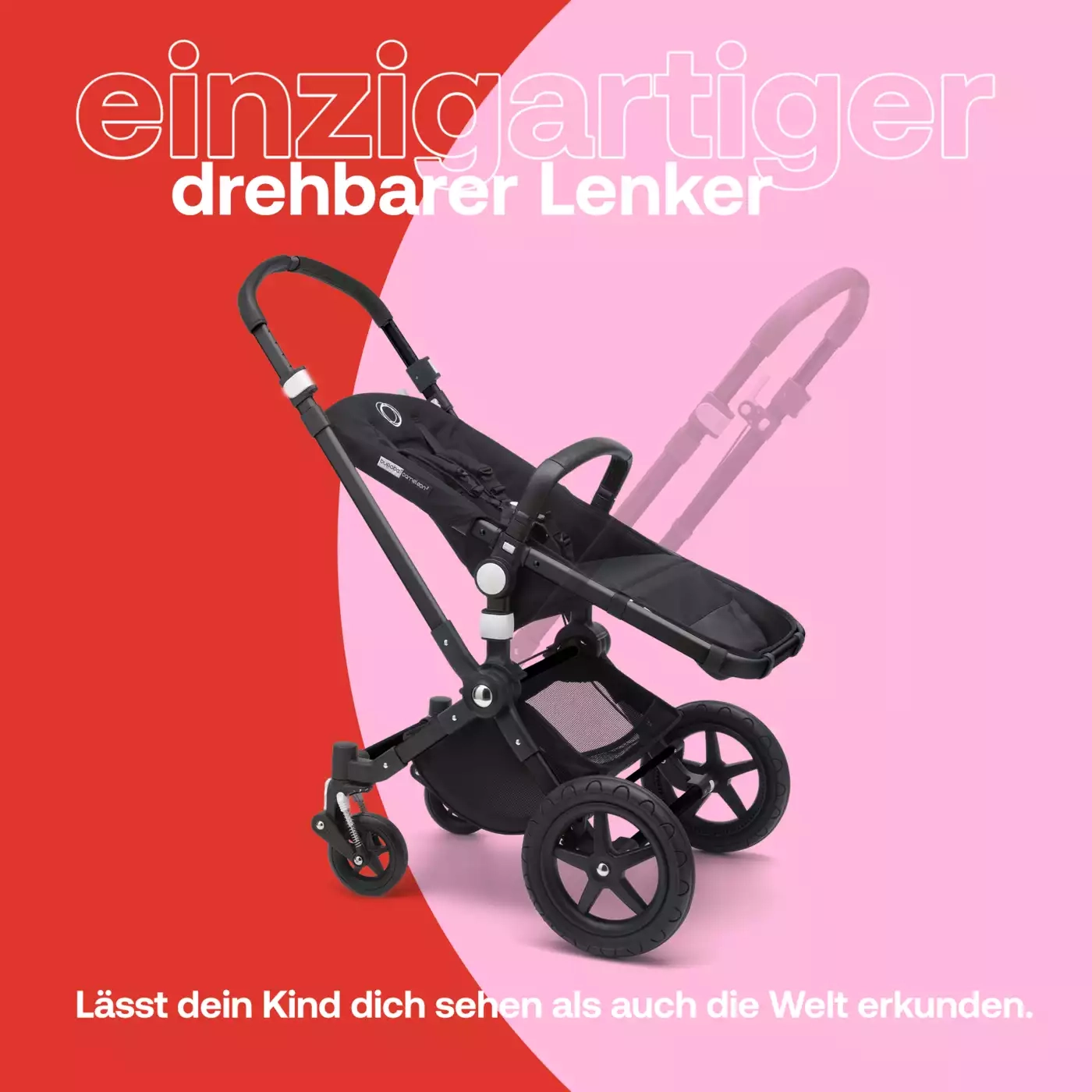 Kinderwagen schwarz, bugaboo – Produktansicht