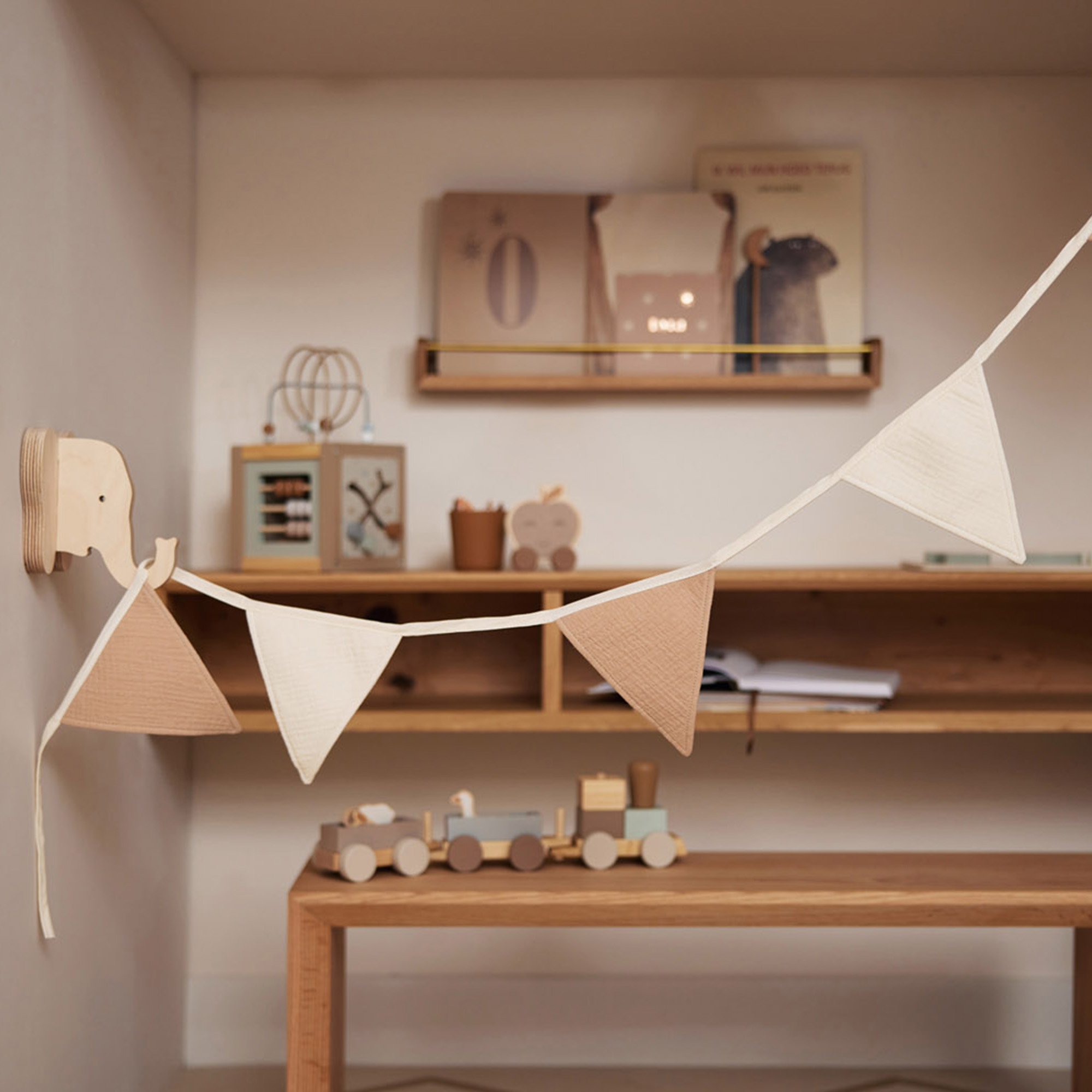 Wanddeko, jollein, Beige – Besonderheit: Länge ca. 200 cm