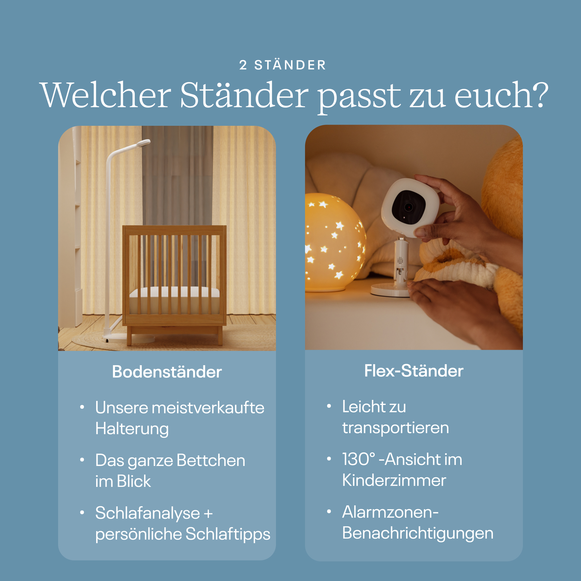 Babyphone, Nanit, Weiß – Produktansicht