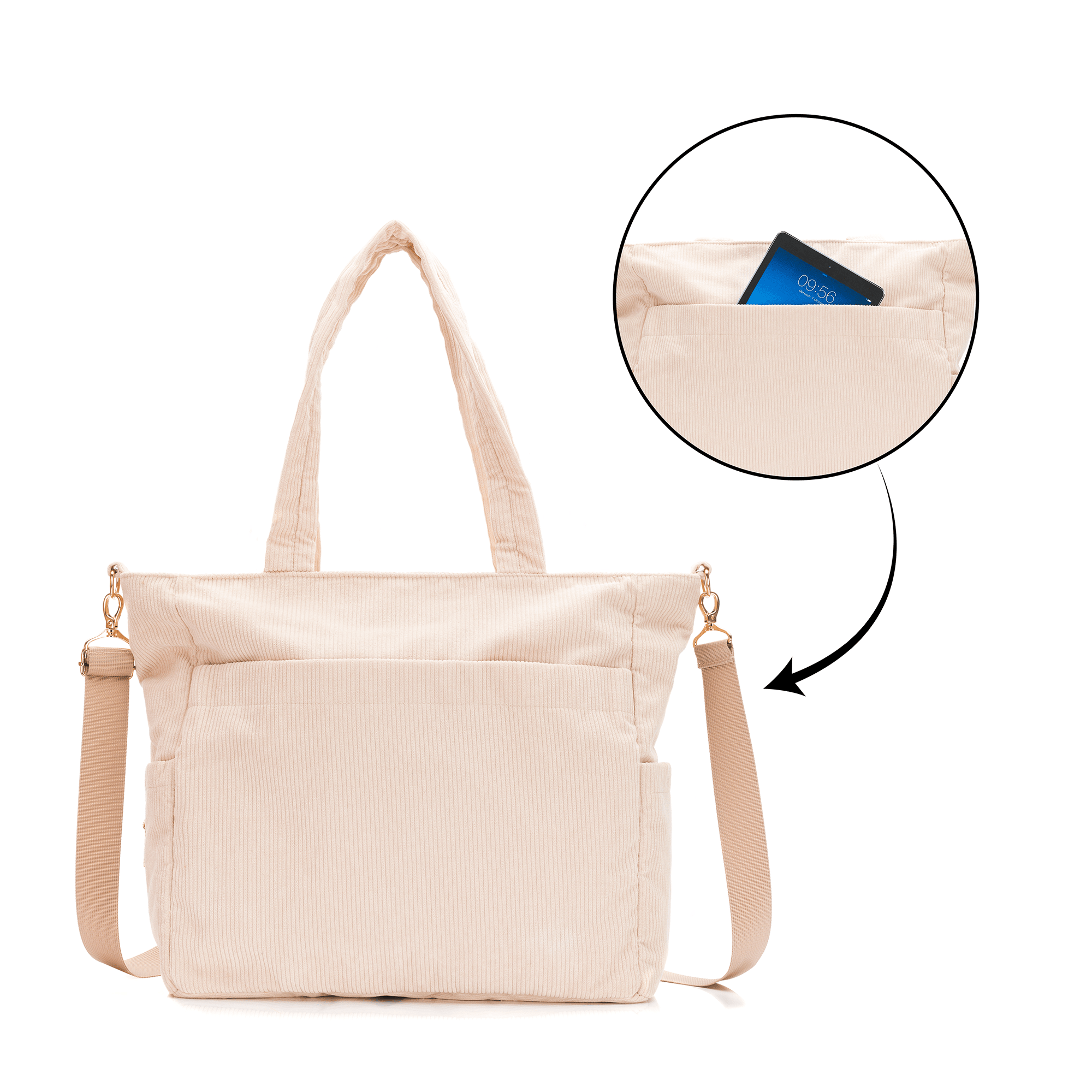 Wickeltaschen, LITTLE ONE, Beige – Produktansicht