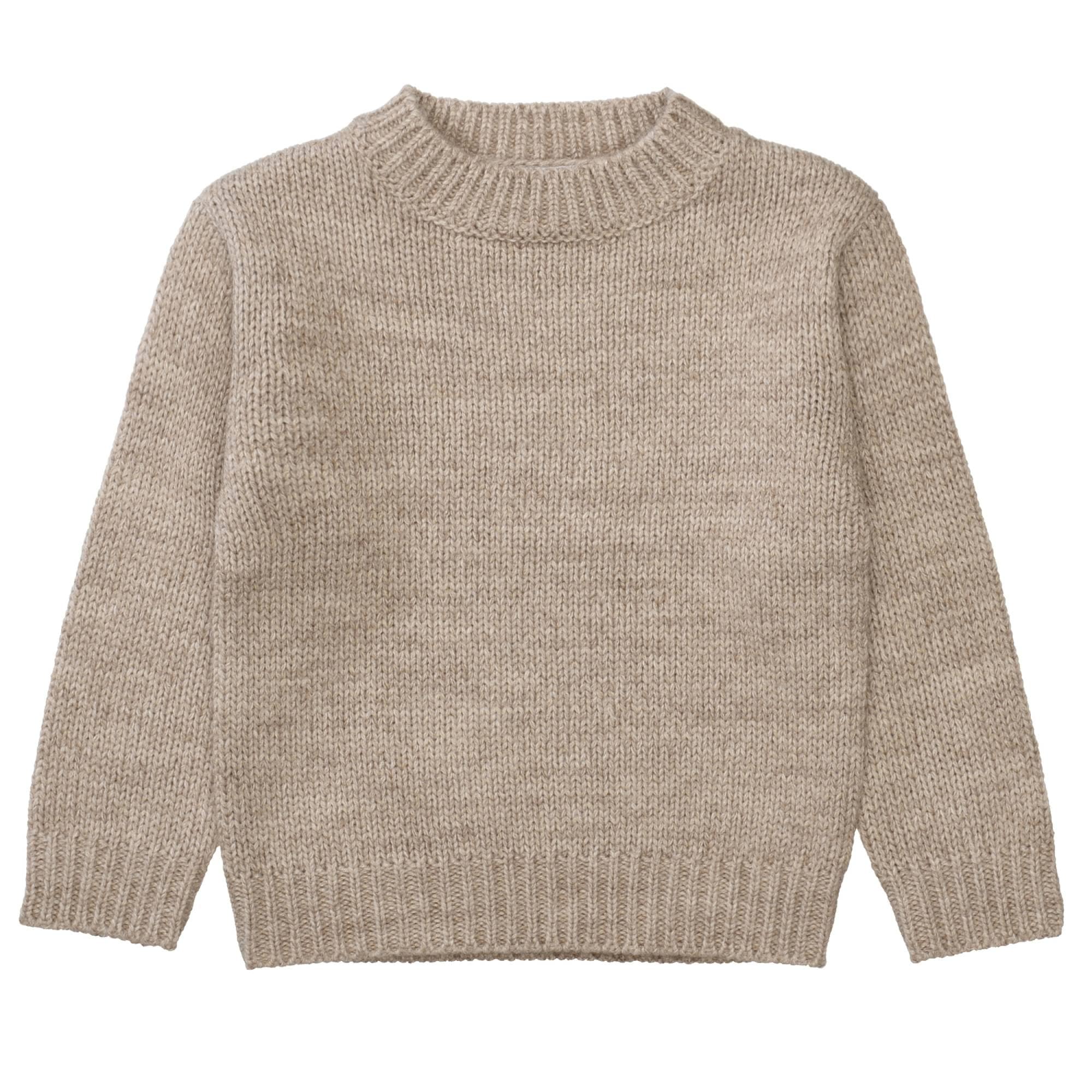 Strickpullover, BASEFIELD, Beige – Besonderheit: aus 15% Wolle