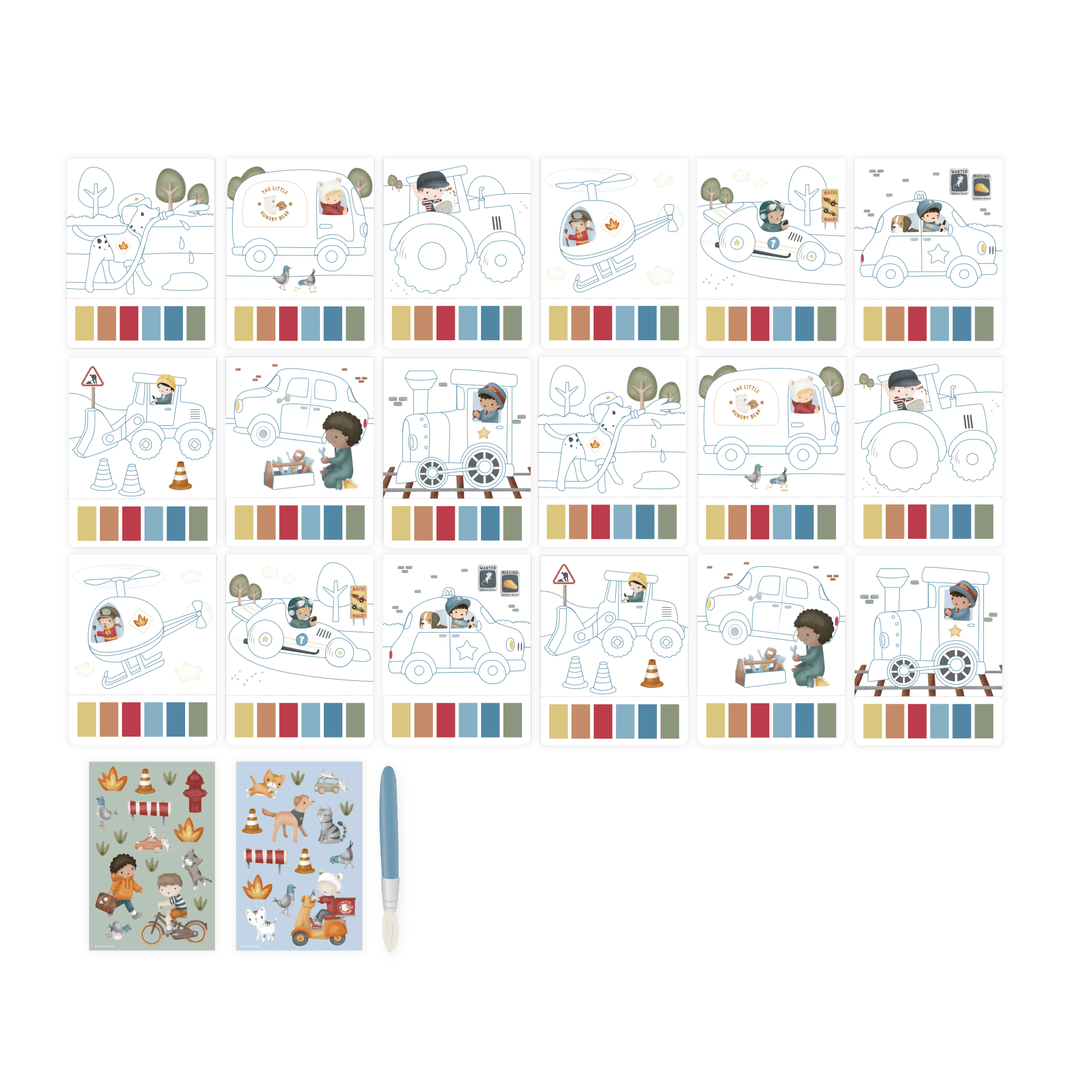 Malen & Kneten, LITTLE DUTCH, Blau – Produktansicht